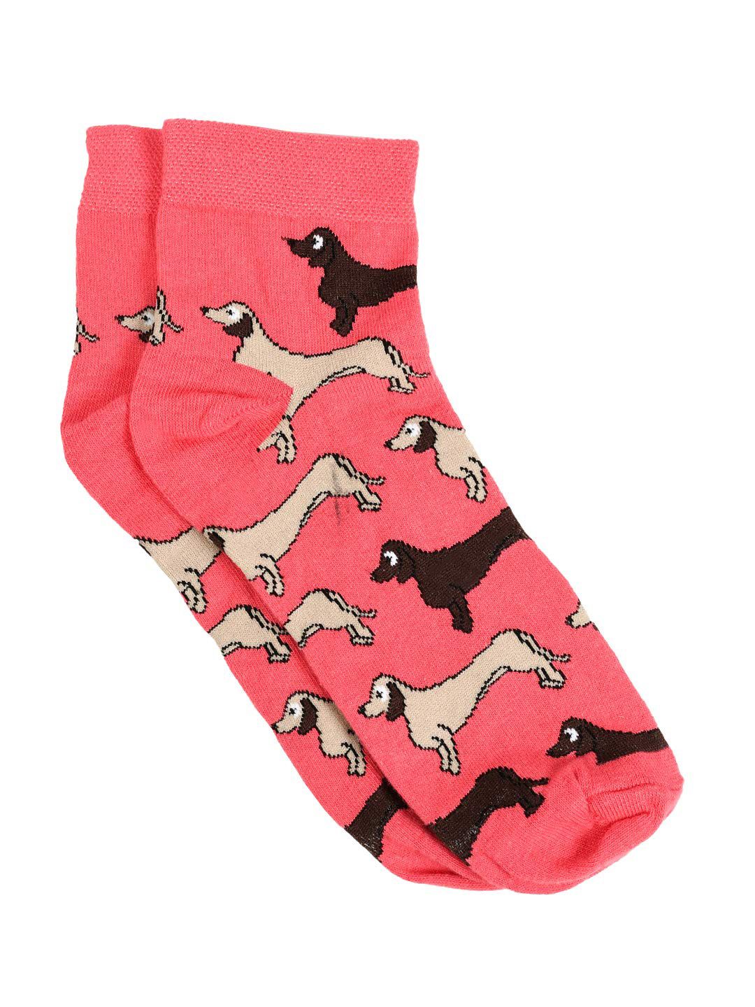 SWHF Patterned Cotton Ankle-Length Socks