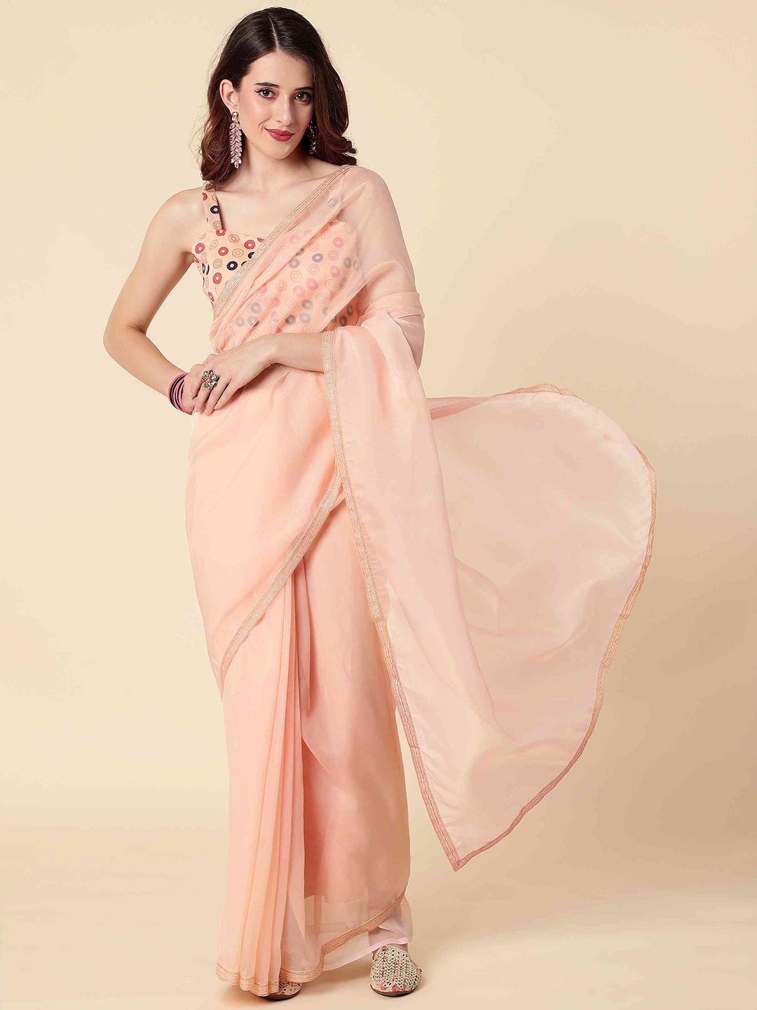 elora Embellished Organza Silk Bhagalpuri Saree Price in India