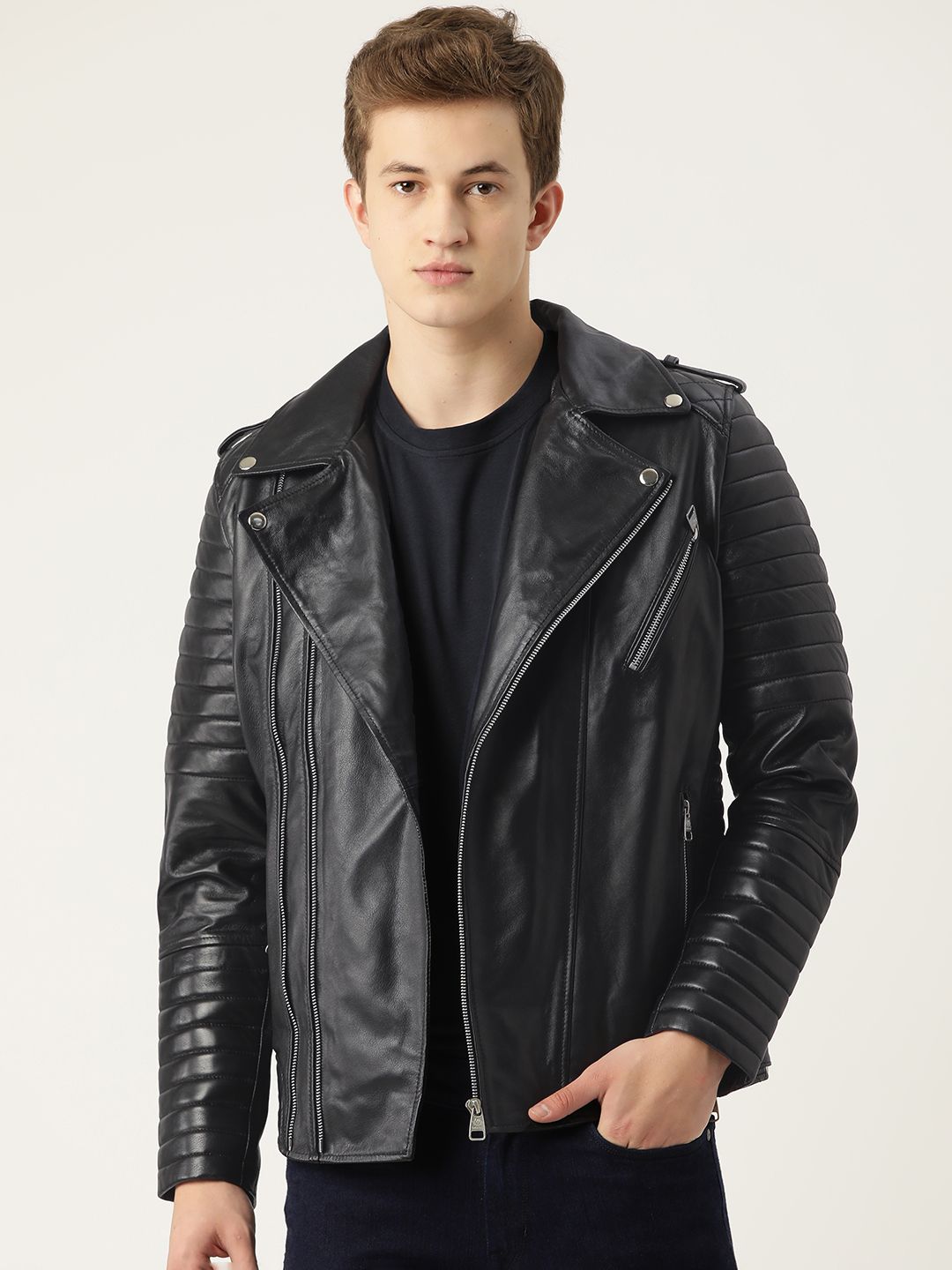 Leather Retail Men Lightweight Pure Leather Jacket