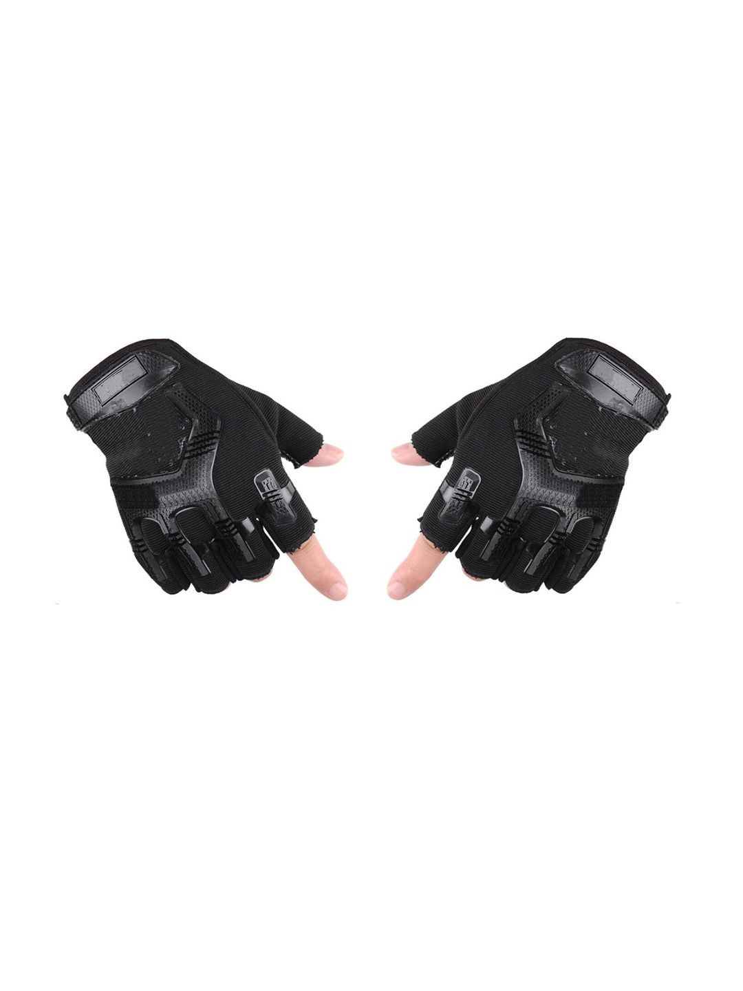 Alexvyan Men Patterned Gym & Fitness Odor-Free Breathable Anti-Skid Snuggly-Fit Gloves