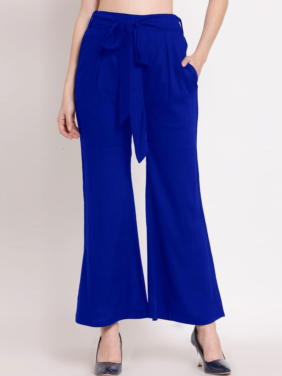 PATRORNA Women Smart Tapered Fit Culottes Trousers Price in India