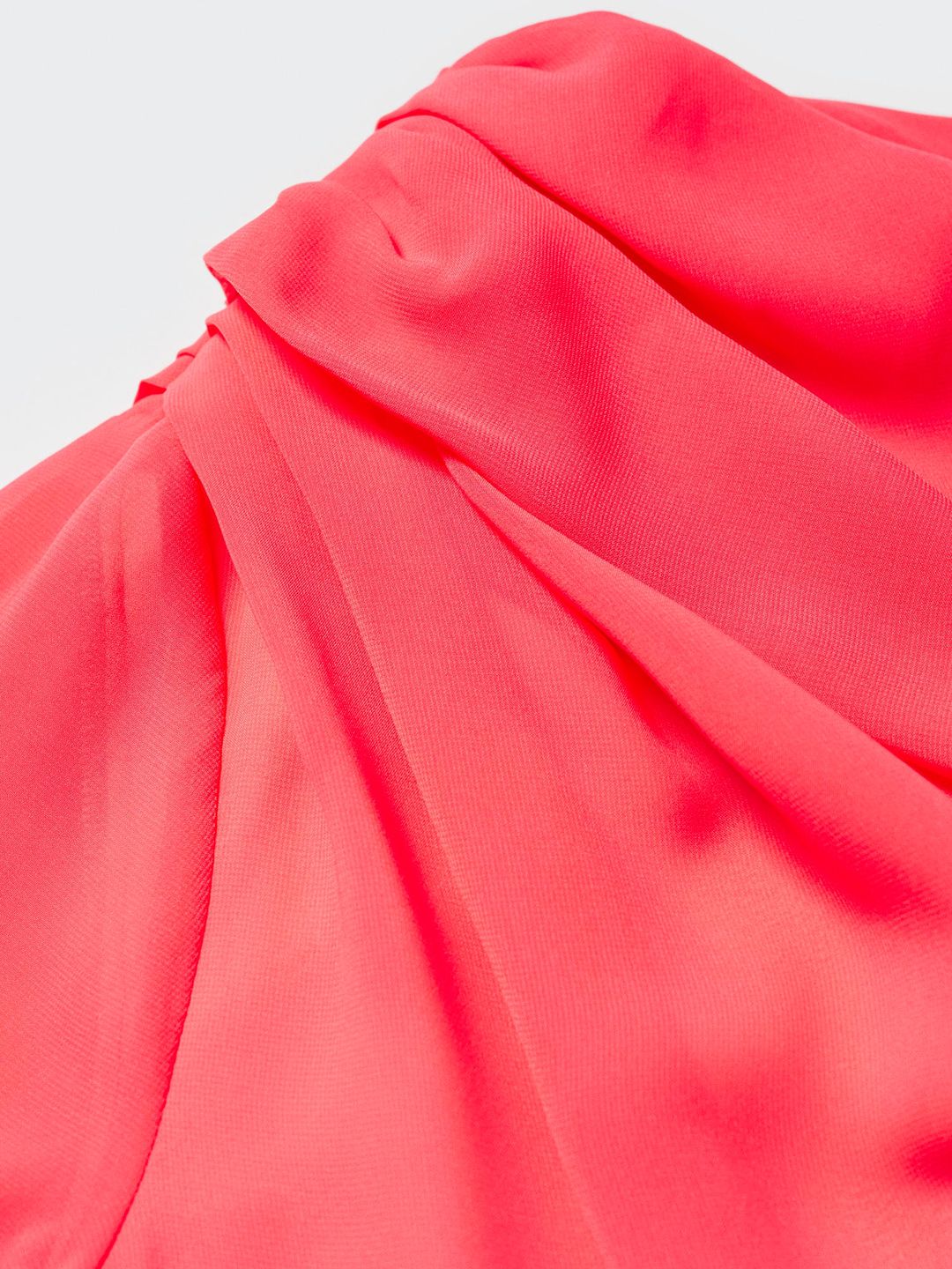 One Shoulder Puff Sleeves Top