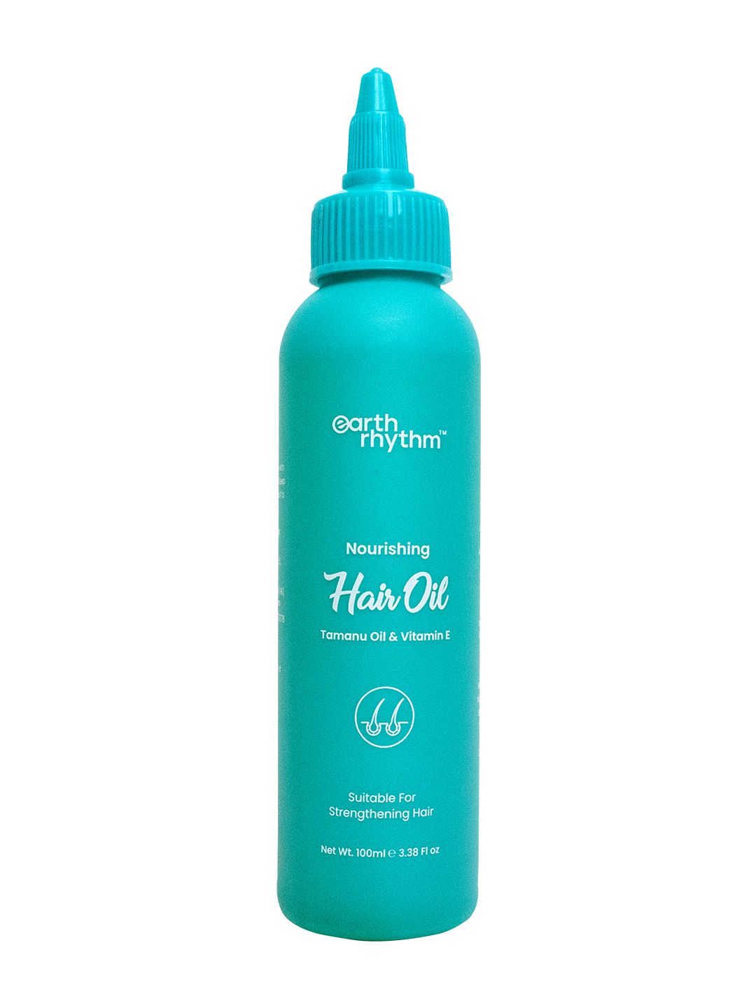 Earth Rhythm Tamanu Vitamin E Hair Oil with Olive Castor Oil - 100 ml