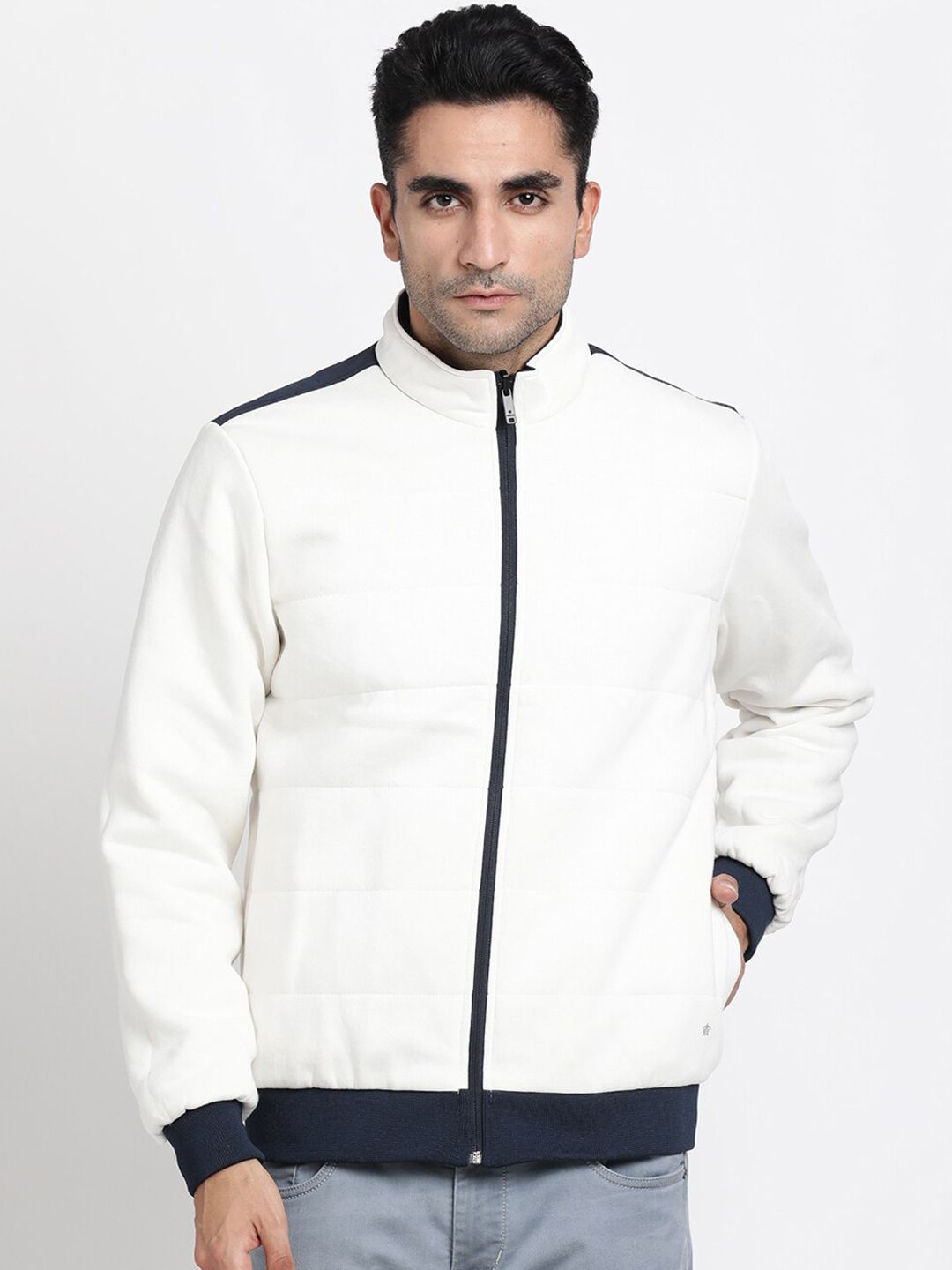 Buy Turtle Men Reversible Bomber Jacket With Zip Detail - Jackets