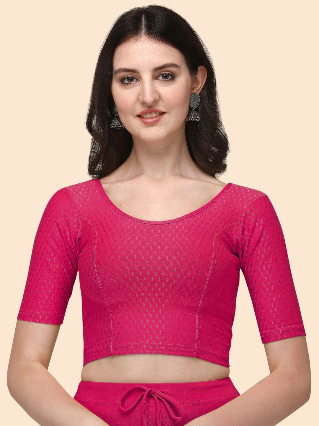 HERE&NOW Woven Design Saree Blouse Price in India