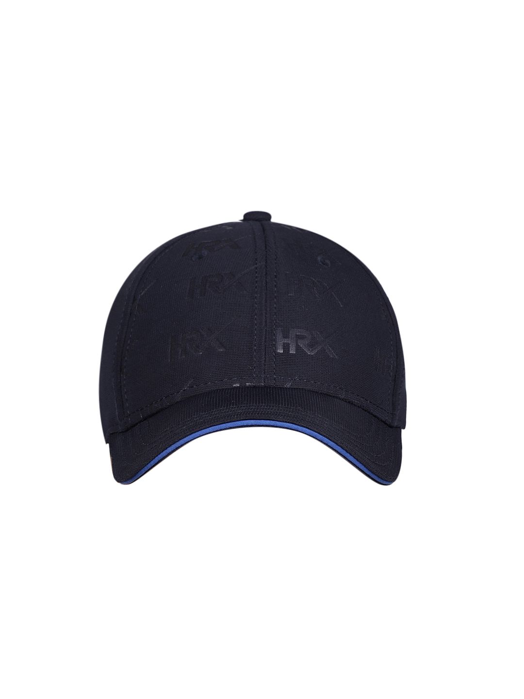 HRX by Hrithik Roshan Unisex Navy Blue Self Design Baseball Cap Price in India
