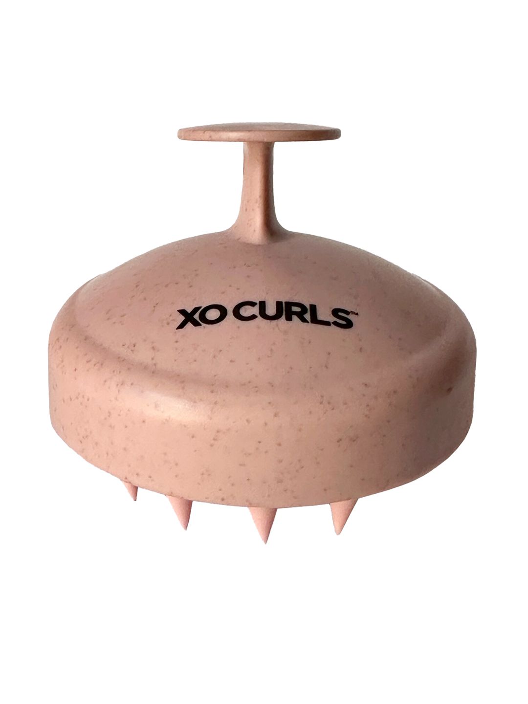 XO CURLS Biodegradable & Eco-Friendly Gentle Shampoo Brush for Clean Scalp - Pink