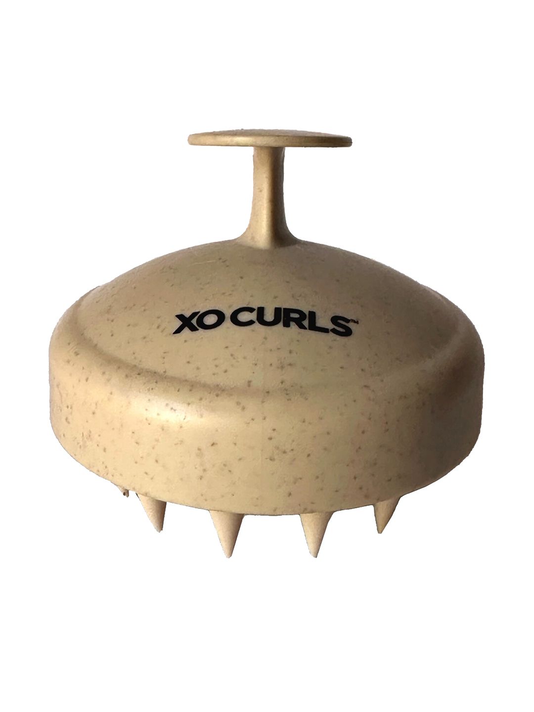 XO CURLS Biodegradable & Eco-Friendly Gentle Shampoo Brush for Clean Scalp - Beige