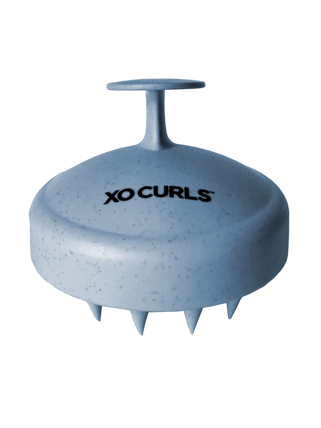 XO CURLS Biodegradable & Eco-Friendly Gentle Shampoo Brush for Clean Scalp - Blue