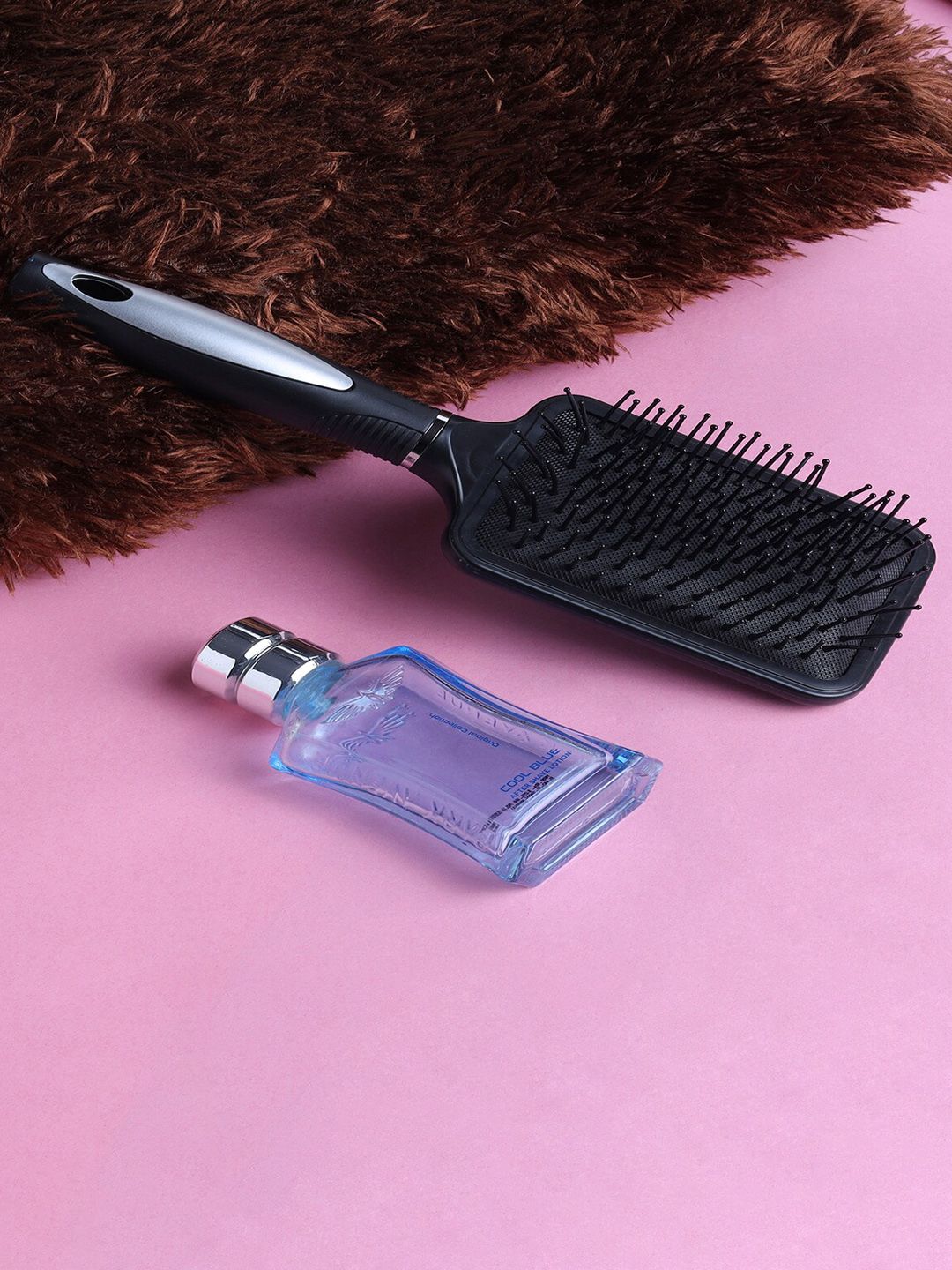 Jewelz Paddle Hair Brush for No Hair Breakage - Black