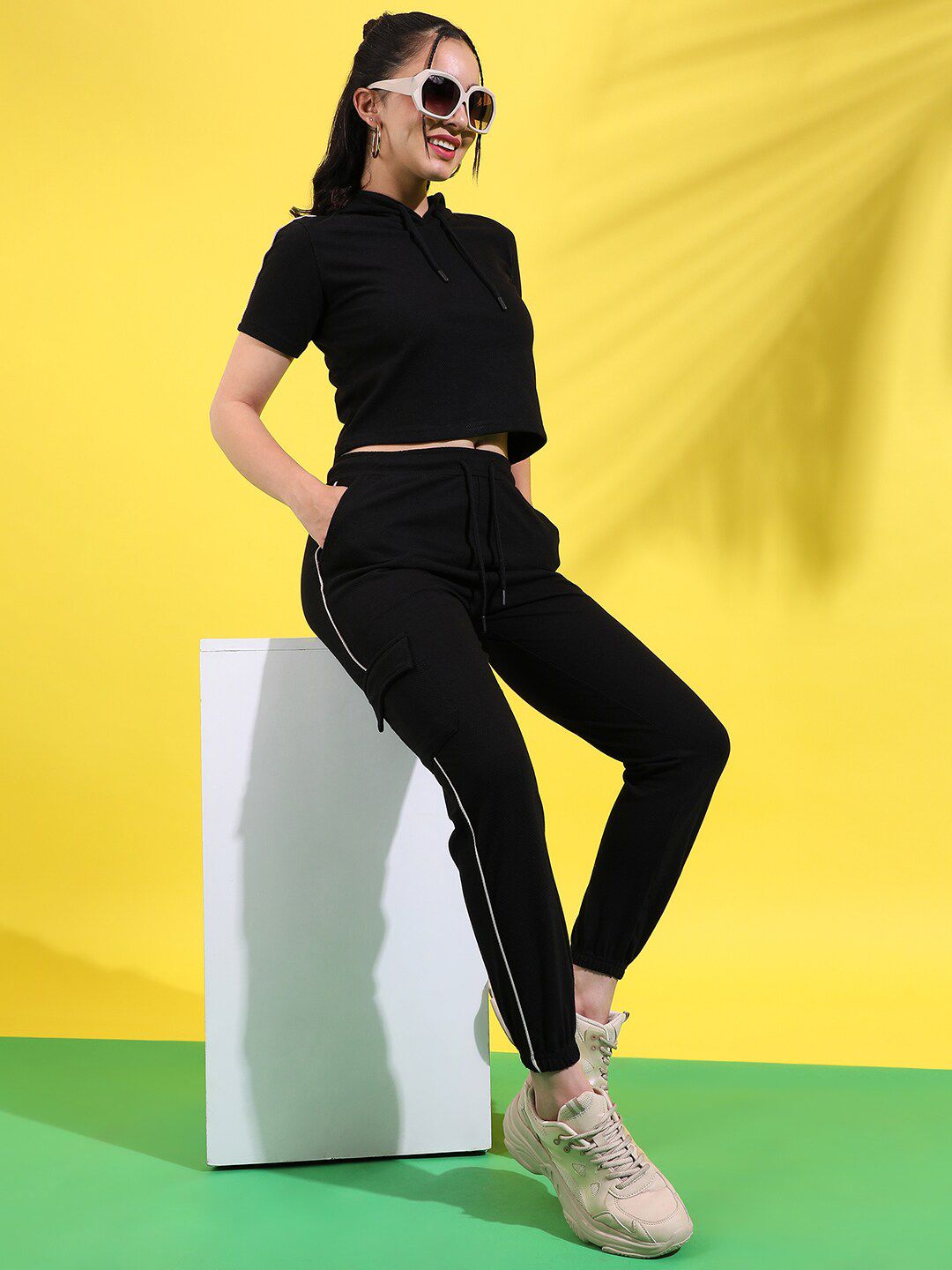 PINACOLADA Hooded Sweatshirt With Joggers