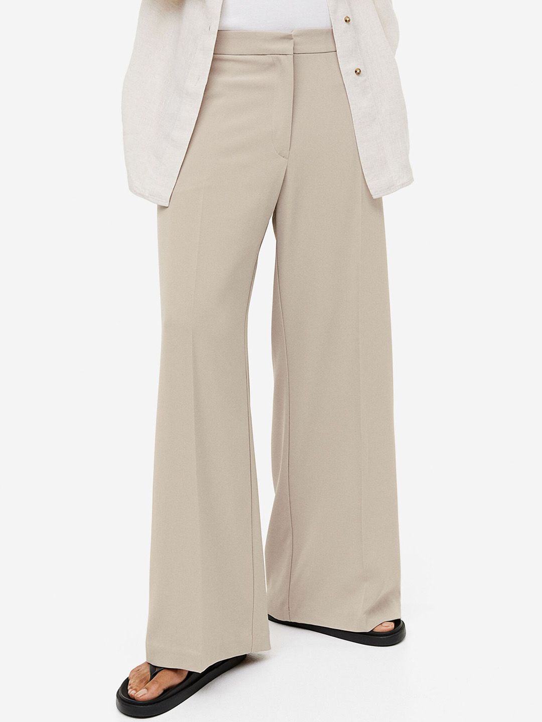 H&M Wide Tailored Trousers Price in India