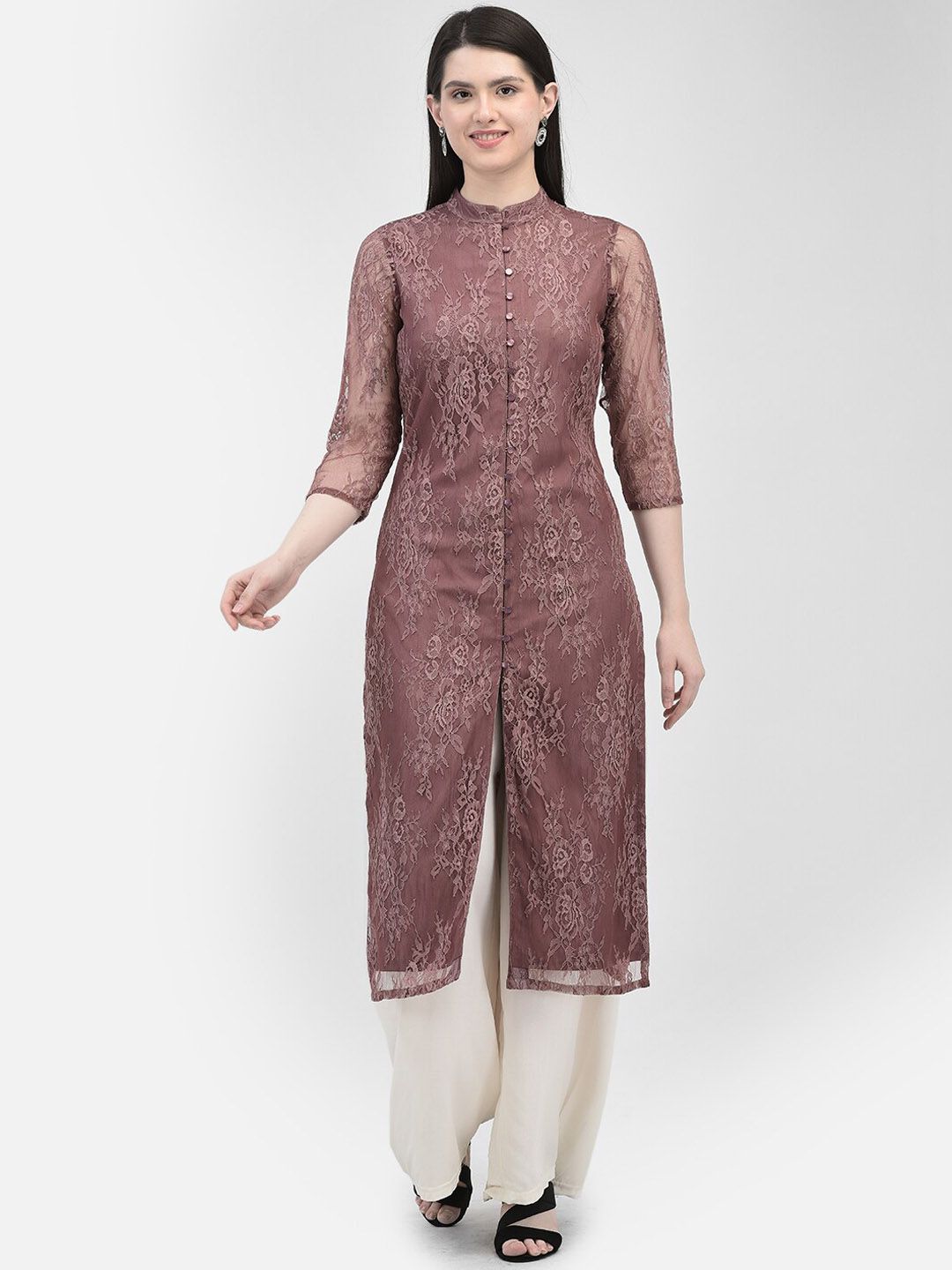 Ojjasvi Ethnic Motifs Embroidered Kurta Price in India