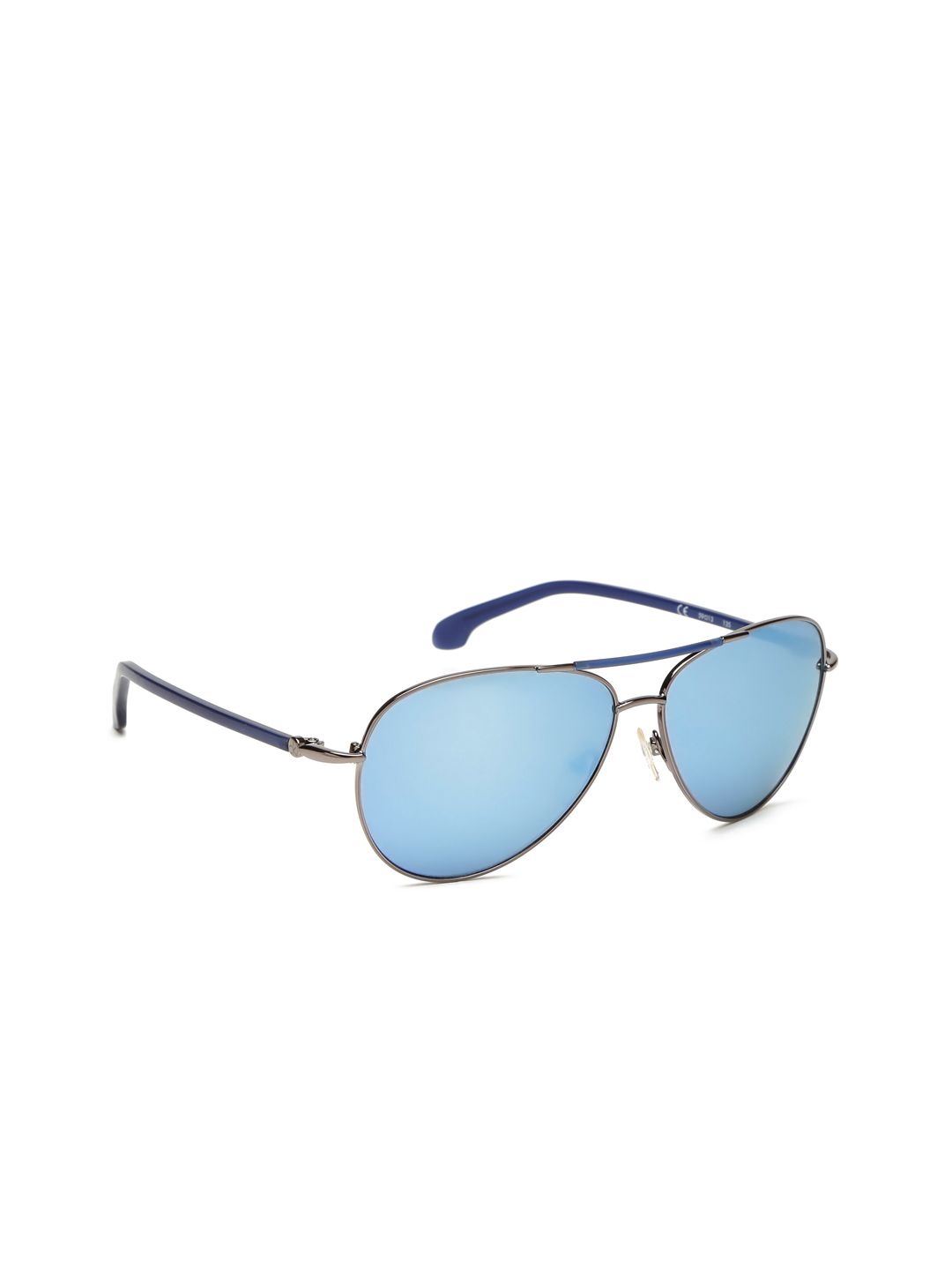 Calvin Klein Unisex Mirrored Aviator Sunglasses Ck 1184 121 S