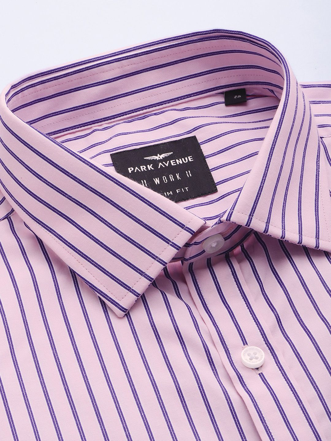 Buy Park Avenue Men Slim Fit Pure Cotton Striped Formal Shirt