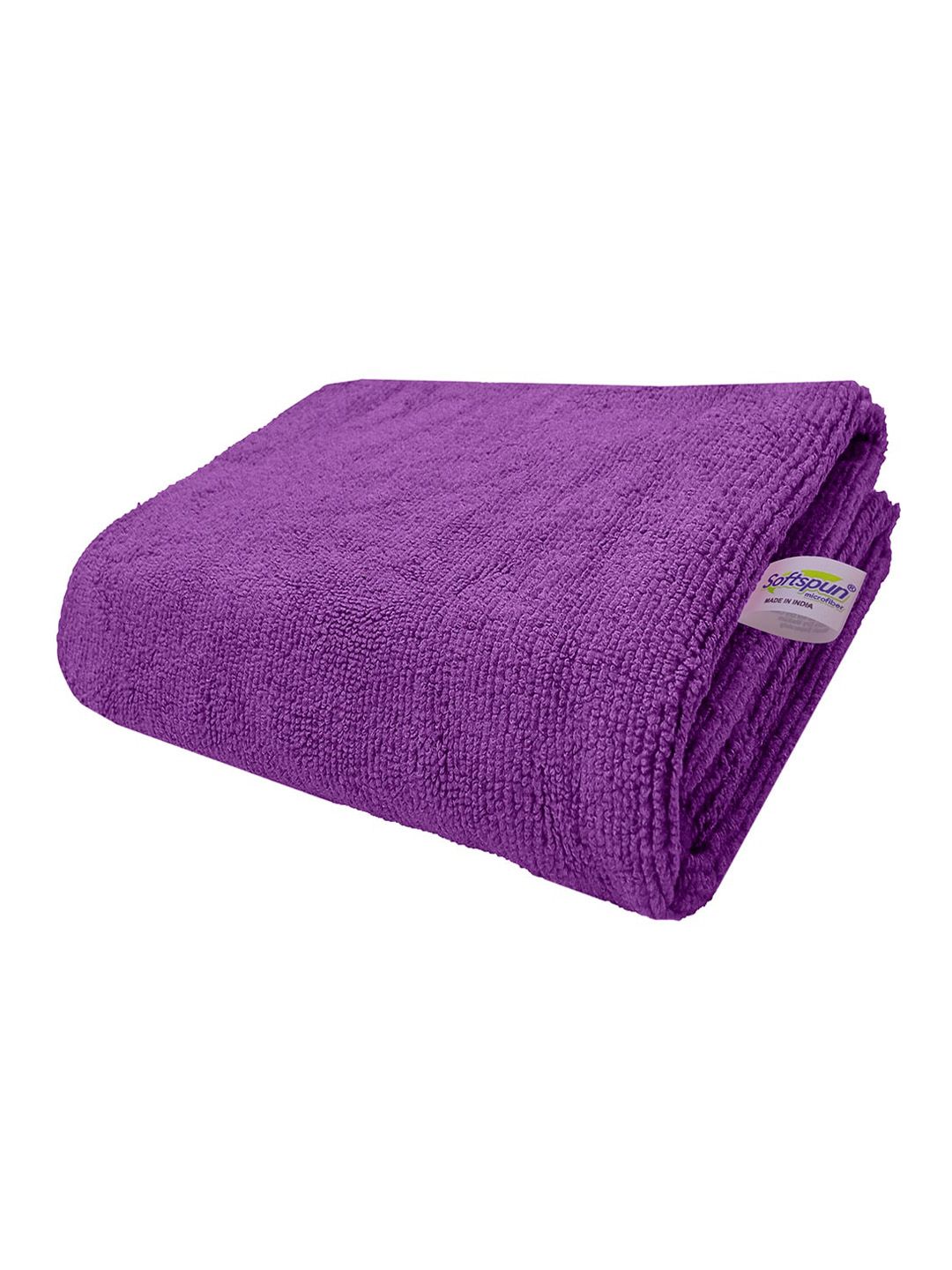 Softspun Microfiber Purple 340 GSM Bath Towel