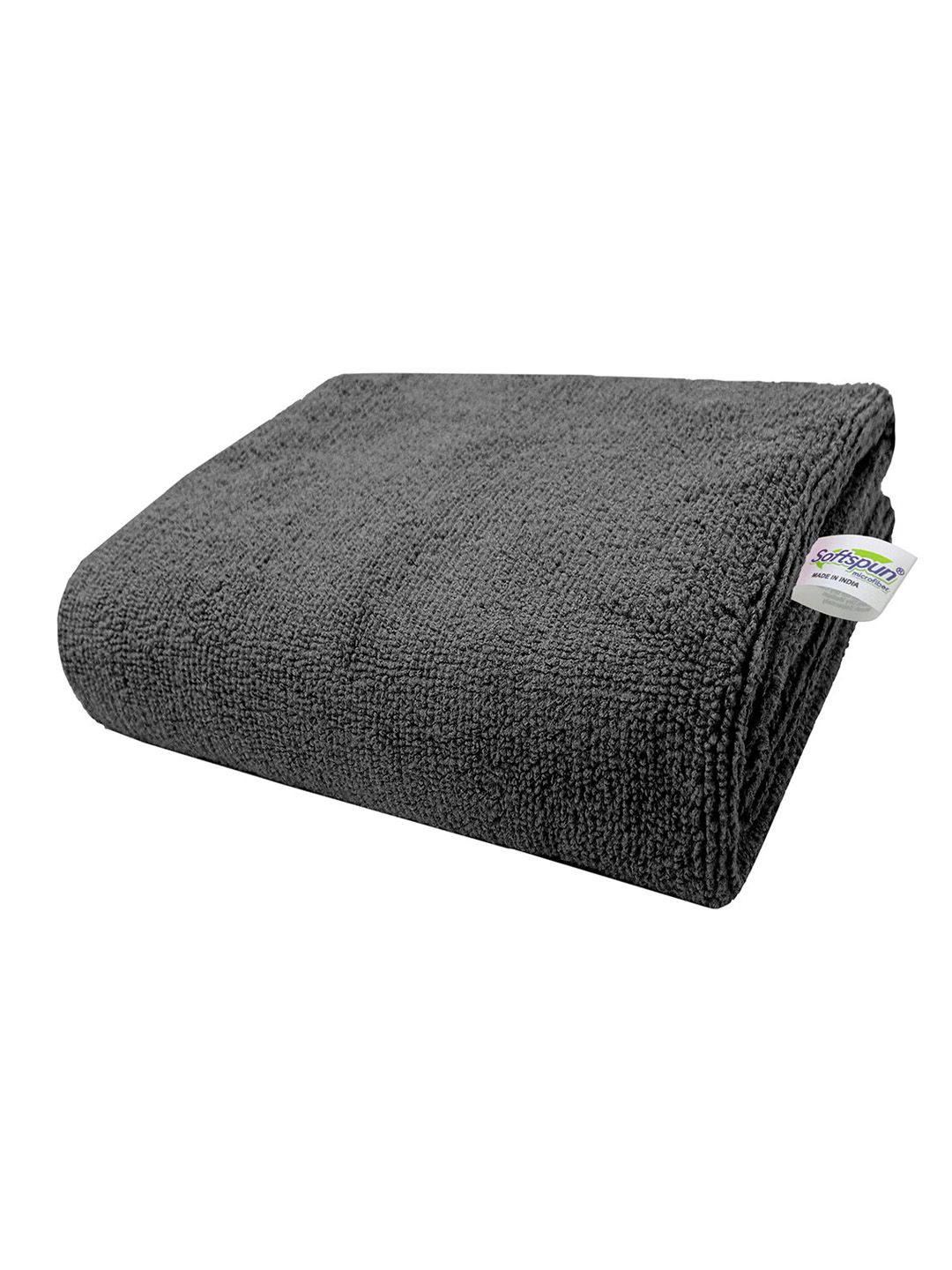 Softspun Microfiber Grey 340 GSM Bath Towel