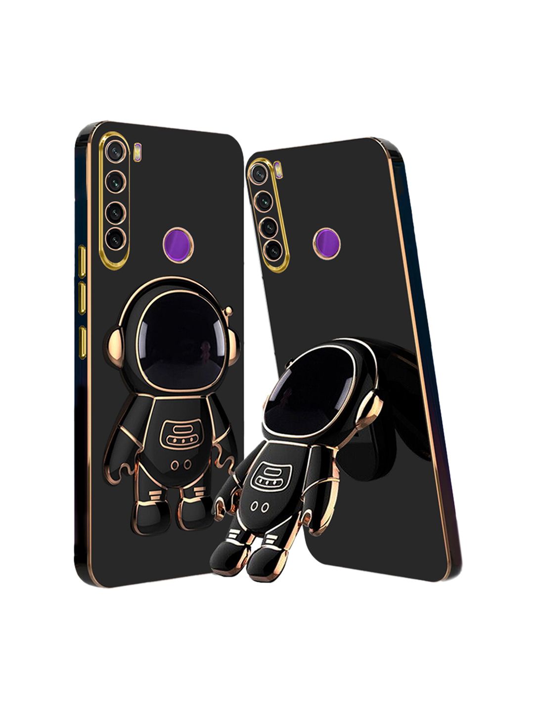 Karwan 3D Astronaut Holster Redmi Mi Note 8 Phone Back Case With Folding Stand