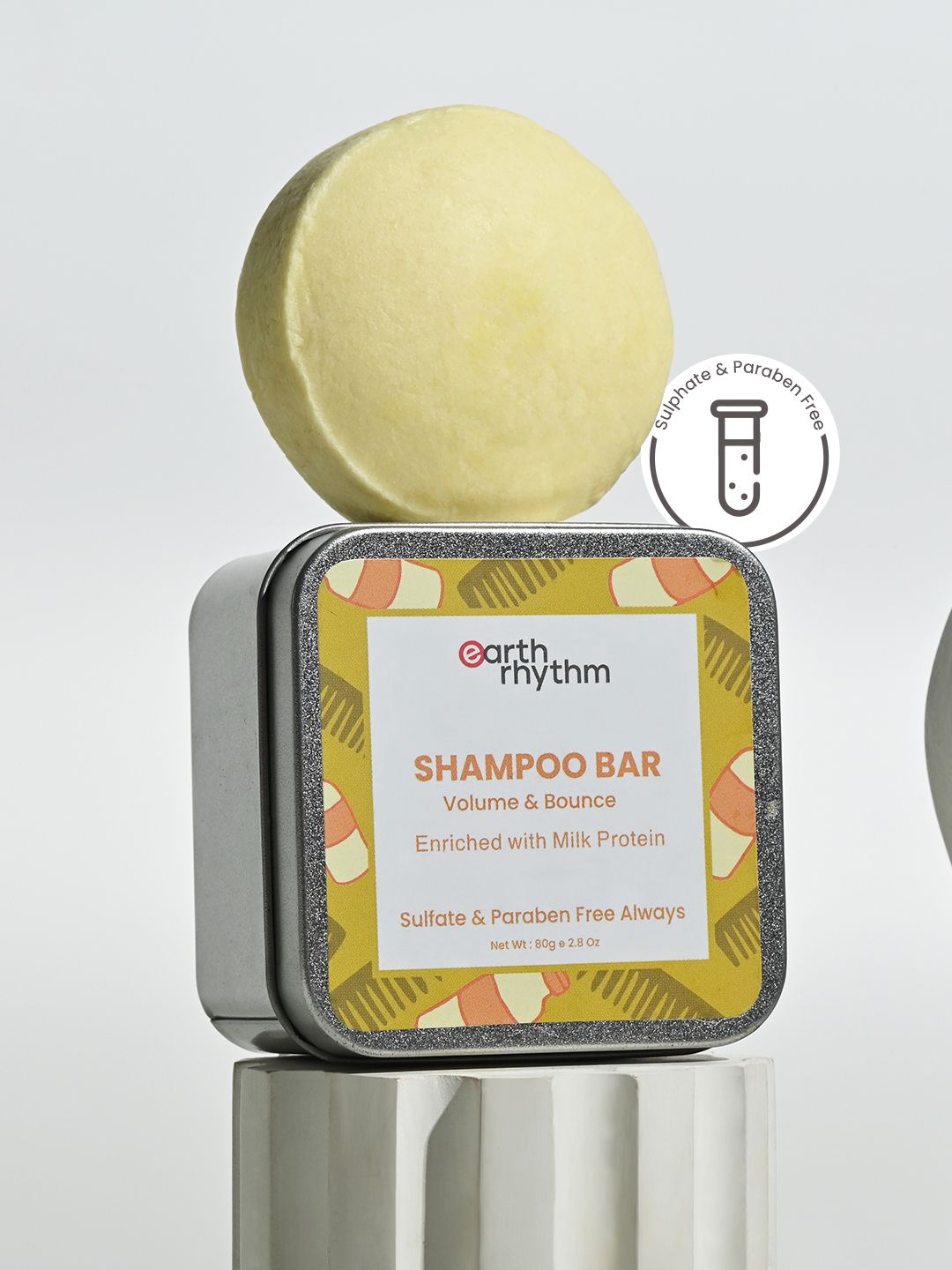 Earth Rhythm Milk Protein Shampoo Bar 80g