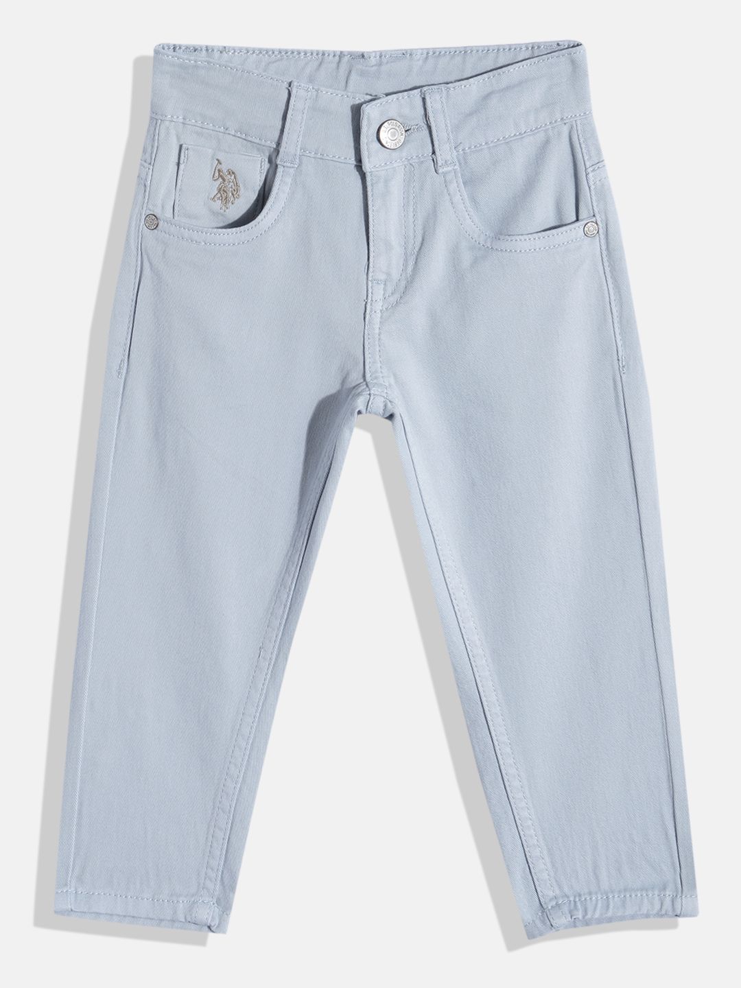 U.S. Polo Assn. Kids Boys Mid-Rise Slim Fit Stretchable Jeans