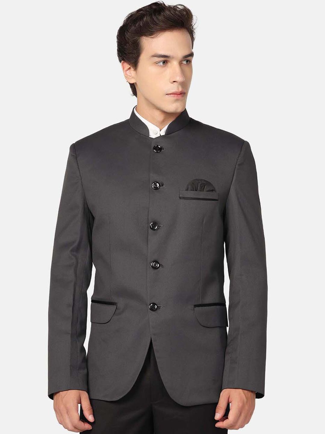 TAHVO Slim Fit Bandhgala Party Blazer
