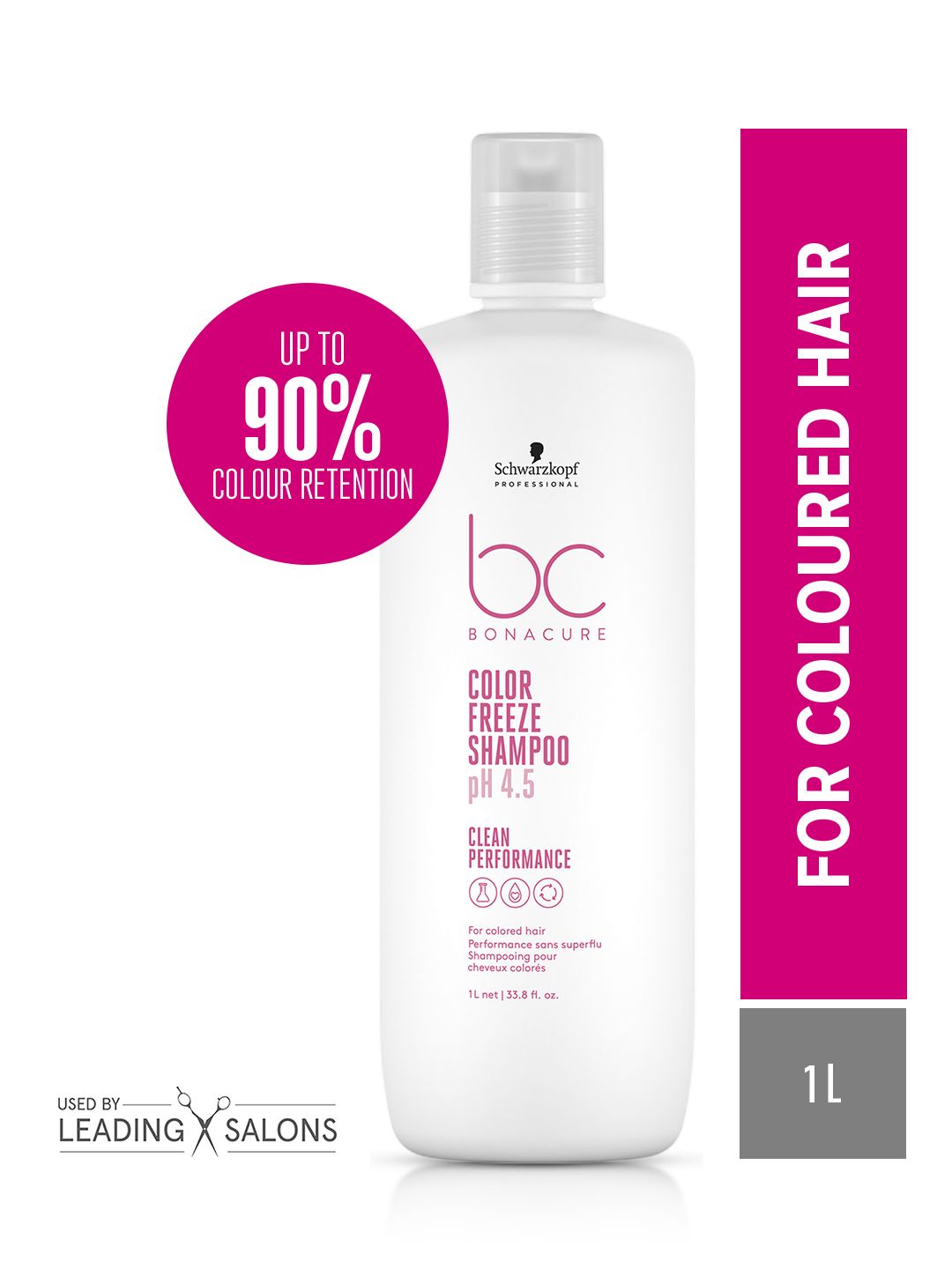 Schwarzkopf PROFESSIONAL Bonacure Color Freeze pH 4.5 Shampoo For Colored Hair - 1L