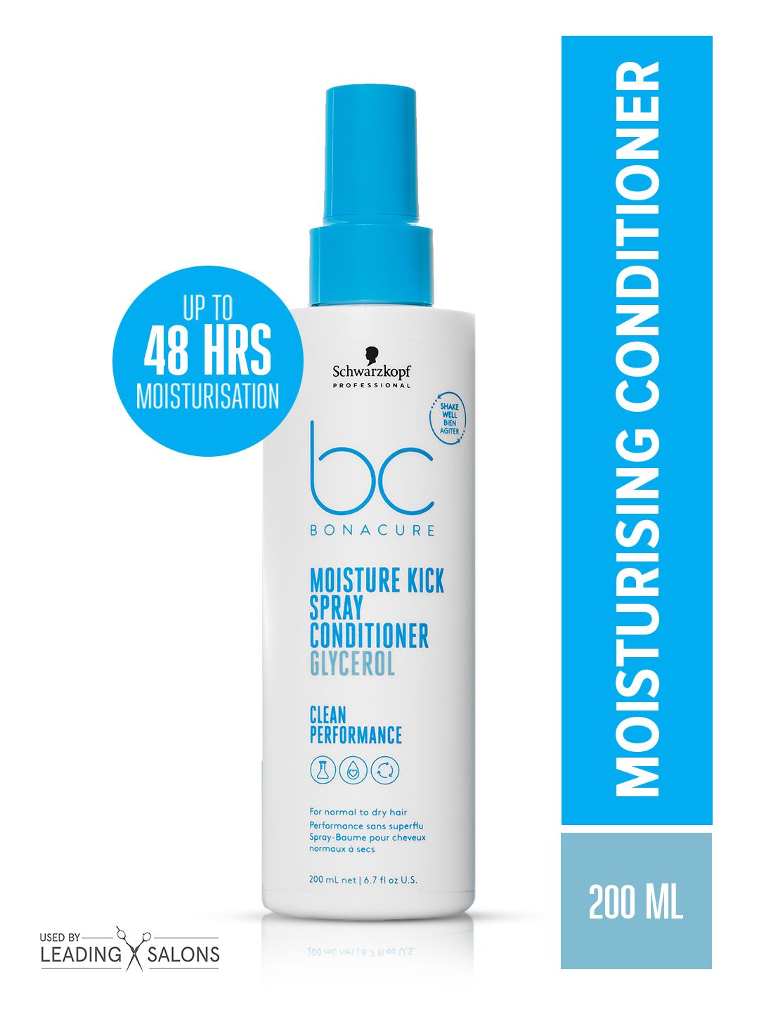 Schwarzkopf PROFESSIONAL Bonacure Moisture Kick Leave-In Spray Conditioner - 200ml