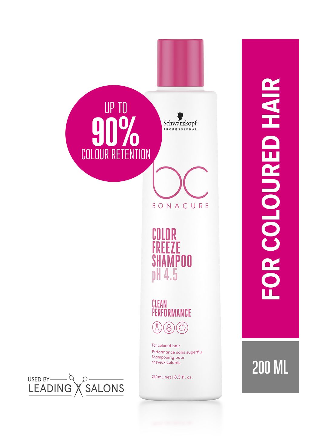 Schwarzkopf PROFESSIONAL Bonacure Color Freeze Shampoo pH 4.5 for Colored Hair - 250 ml