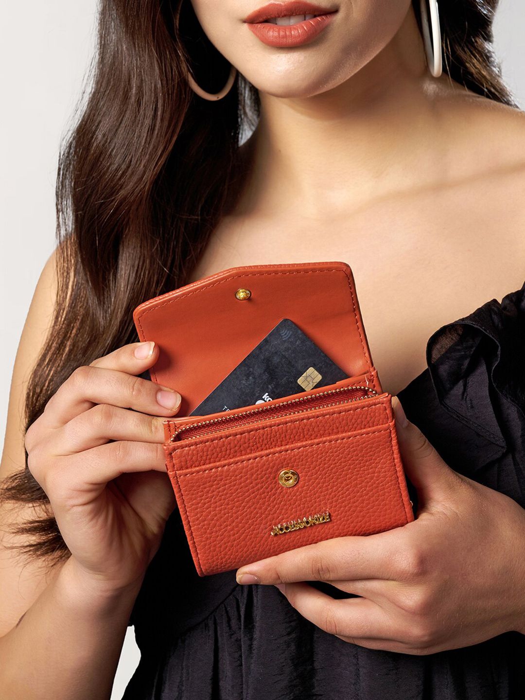 Buy Accessorize Faux Leather Small Flap Zip Around Purse - Wallets