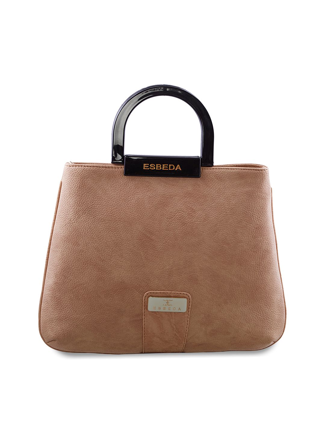 ESBEDA Brown Solid Handheld Bag Price in India