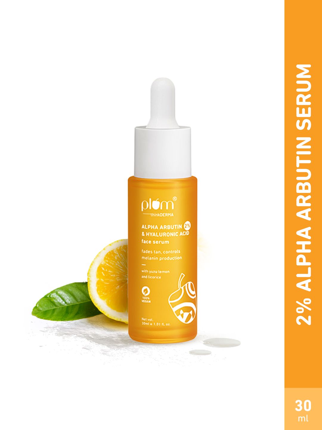 Plum 2% Alpha Arbutin & Hyaluronic Acid Face Serum For Tan 30ml