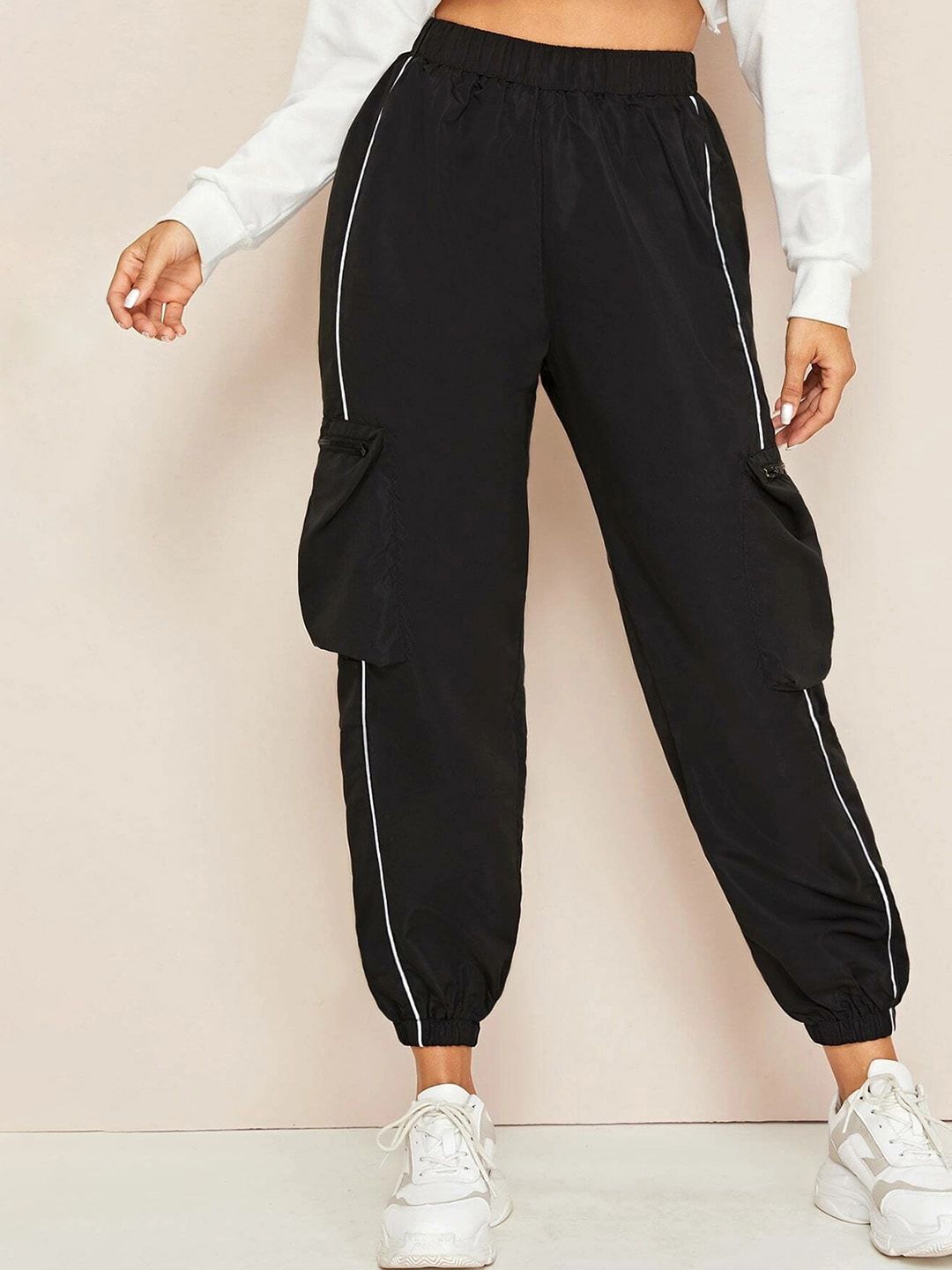 Styched Women Regular Fit Mid-Rise Cotton Joggers Price in India