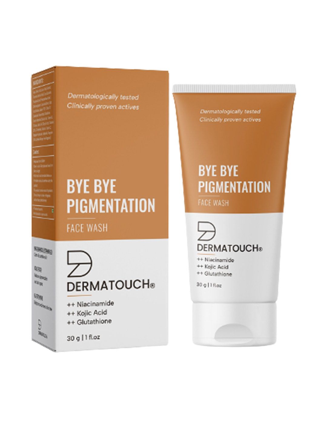 Dermatouch Bye Bye Pigmentation Face Wash With Niacinamide & Glutathione - 30g