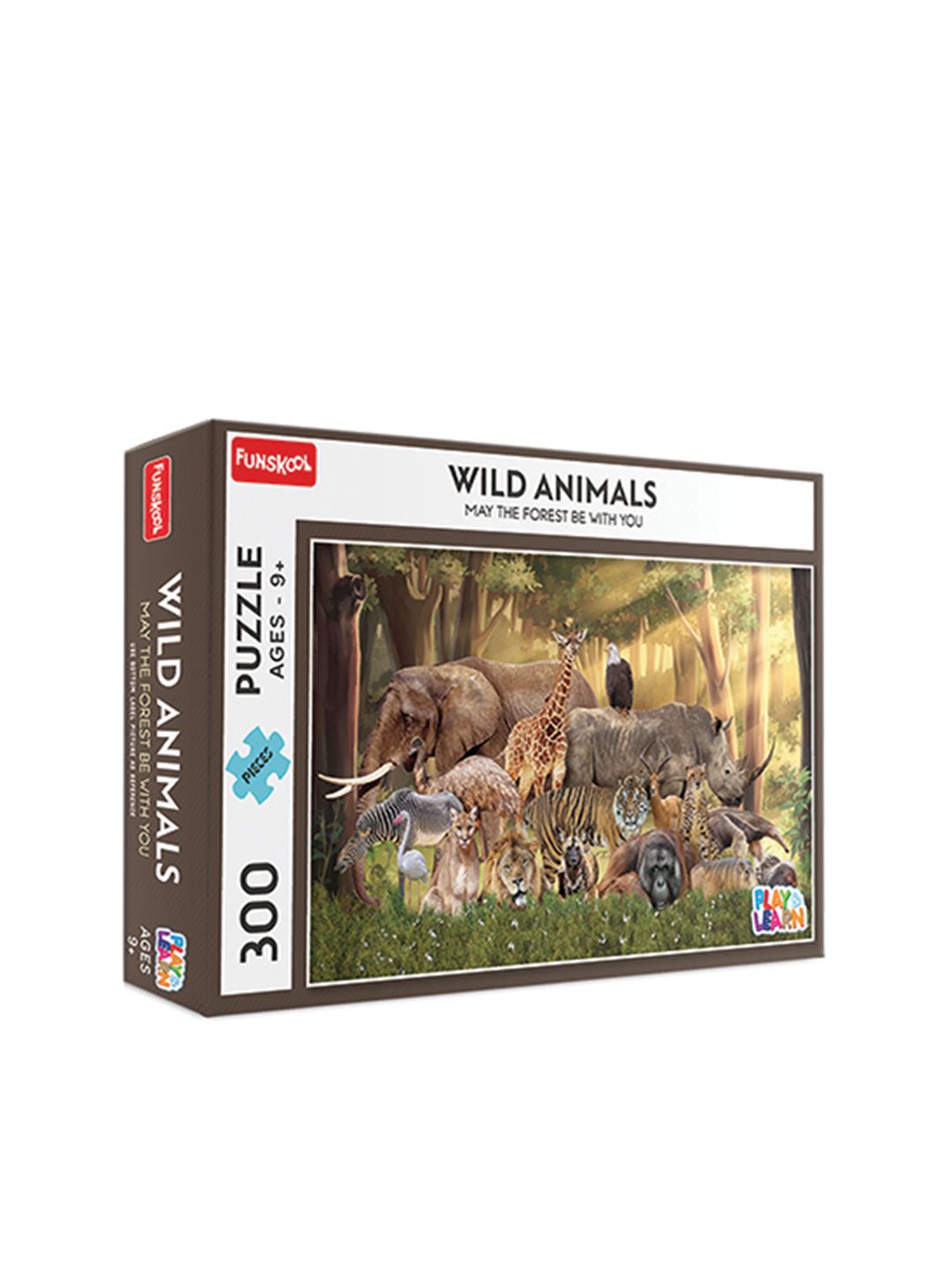 Funskool Multicoloured 300 Pcs Wild Animals Puzzle