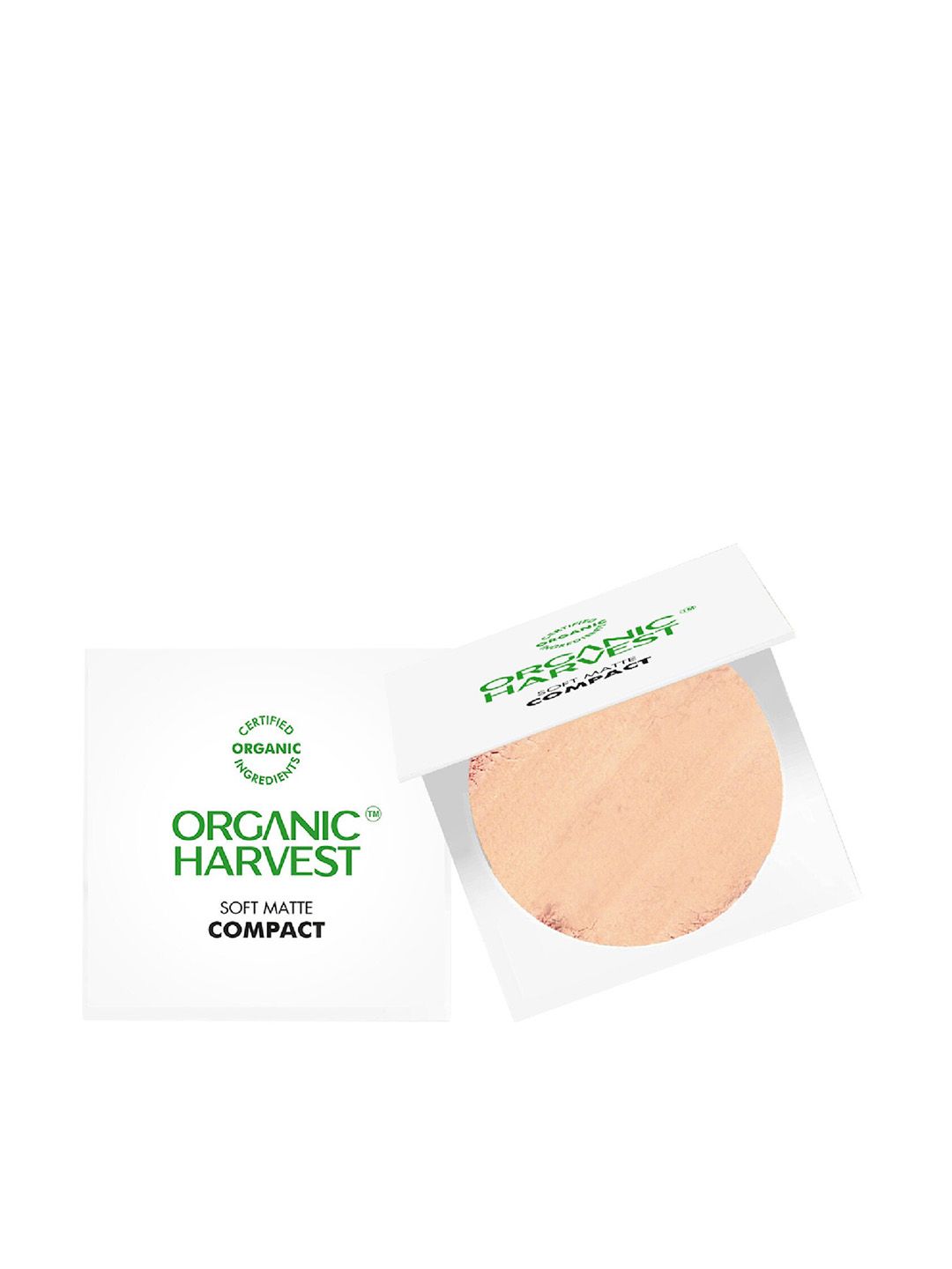 Organic Harvest Soft Matte SPF 30 Compact Powder With Almond Oil & Vitamin C - Warm Tan