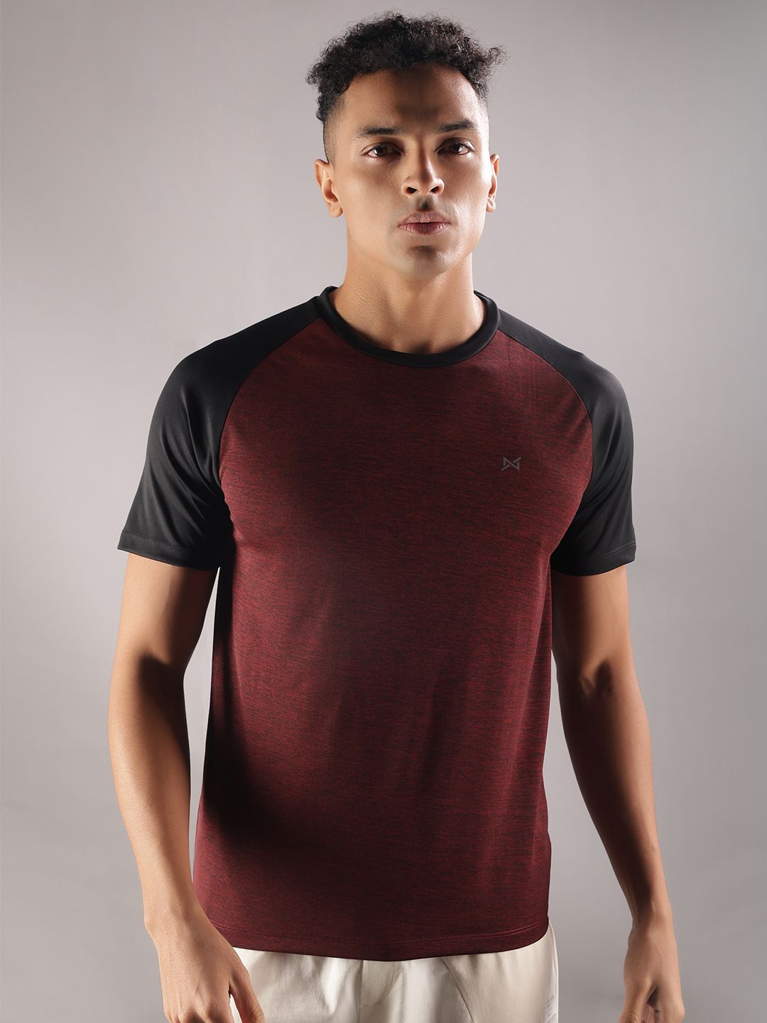 Force NXT Men Microfiber Anti Viral Anti Odour Cool Round Neck Sports Printed T-Shirt