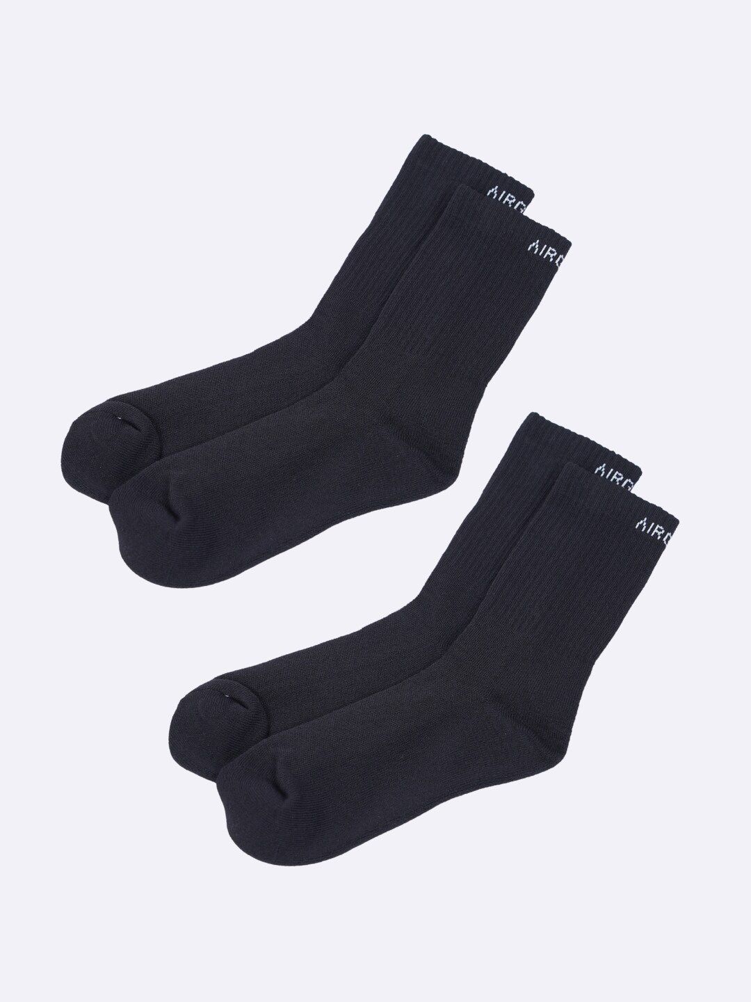 AIR GARB Unisex Pack Of 2 Breathable Cushioned Calf-Length Socks