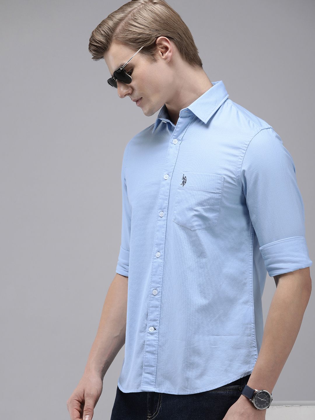 U.S. Polo Assn. Pure Cotton Tailored Fit Casual Shirt