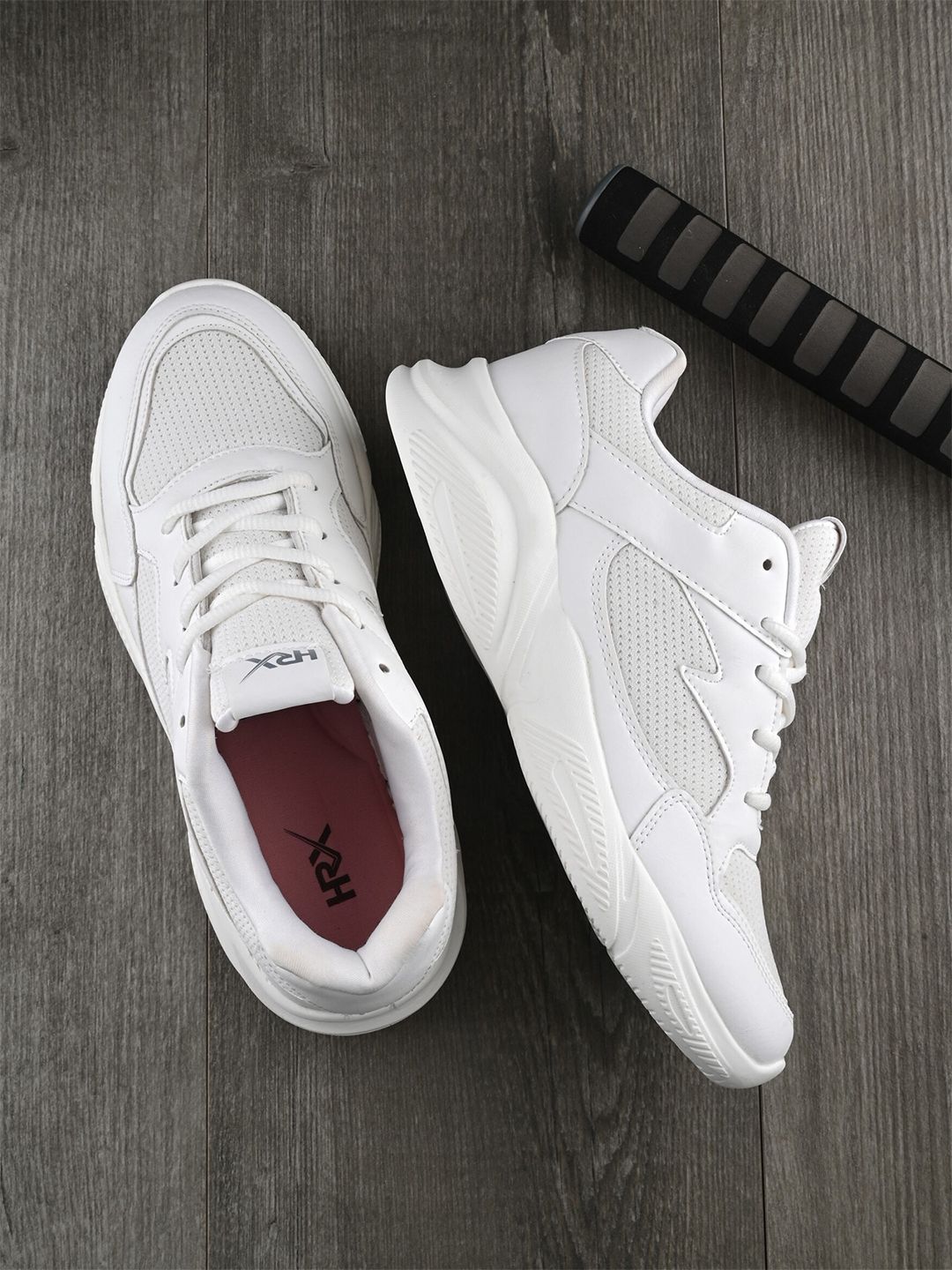 HRX by Hrithik Roshan Women White Mesh Running Non-Marking Shoes