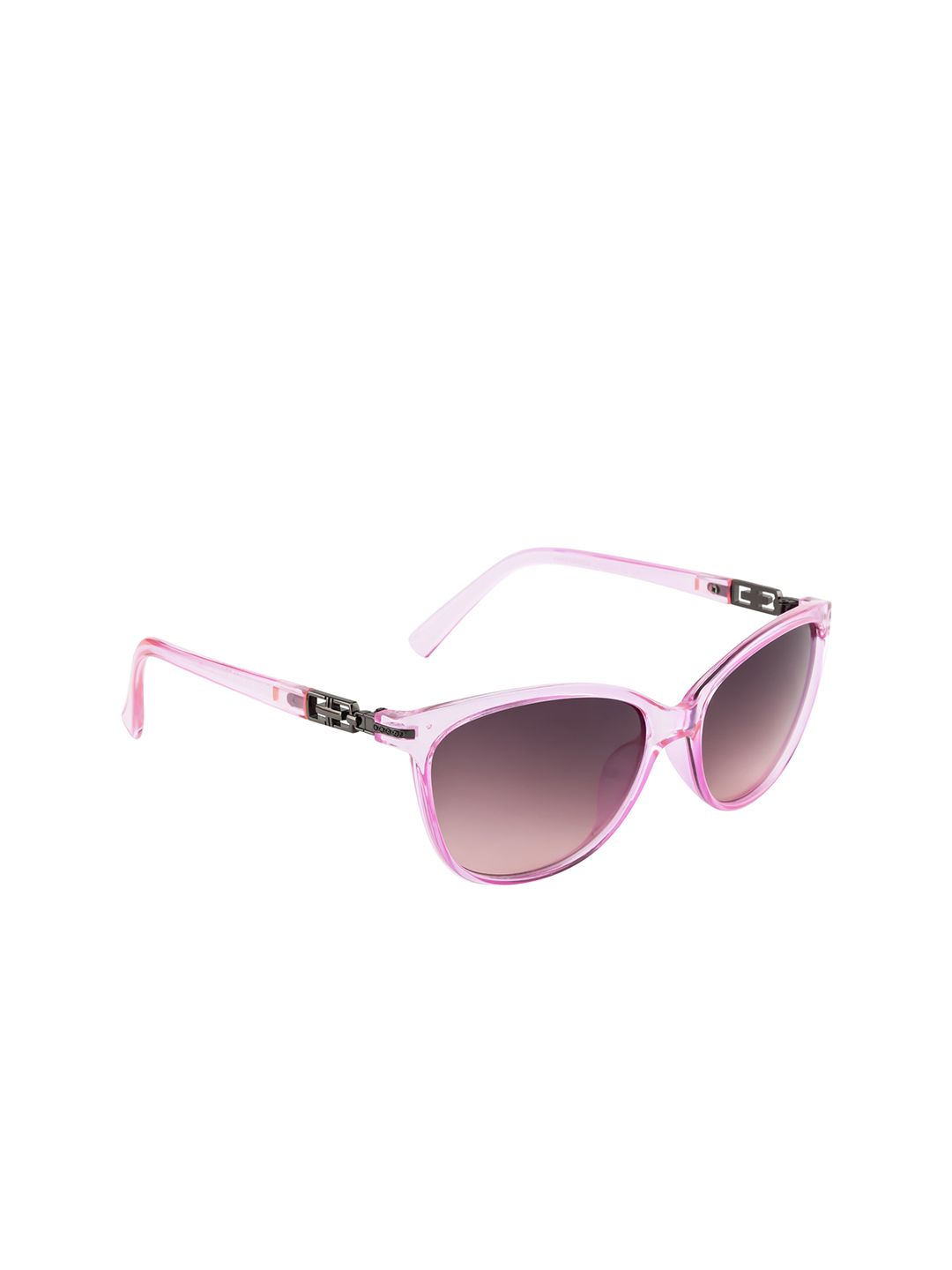 DressBerry Women Brown Lens & Pink Oval Sunglasses with UV Protected Lens DB-P8561-C3