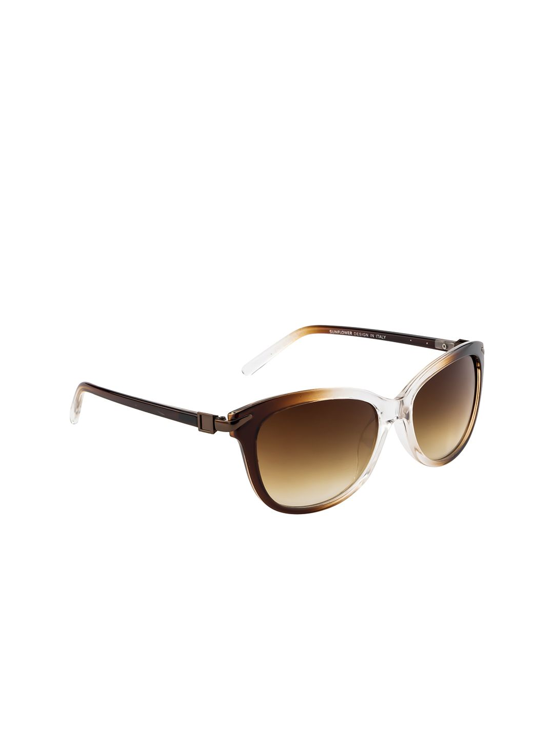 DressBerry Brown Oval Sunglasses With UV Protected Lens