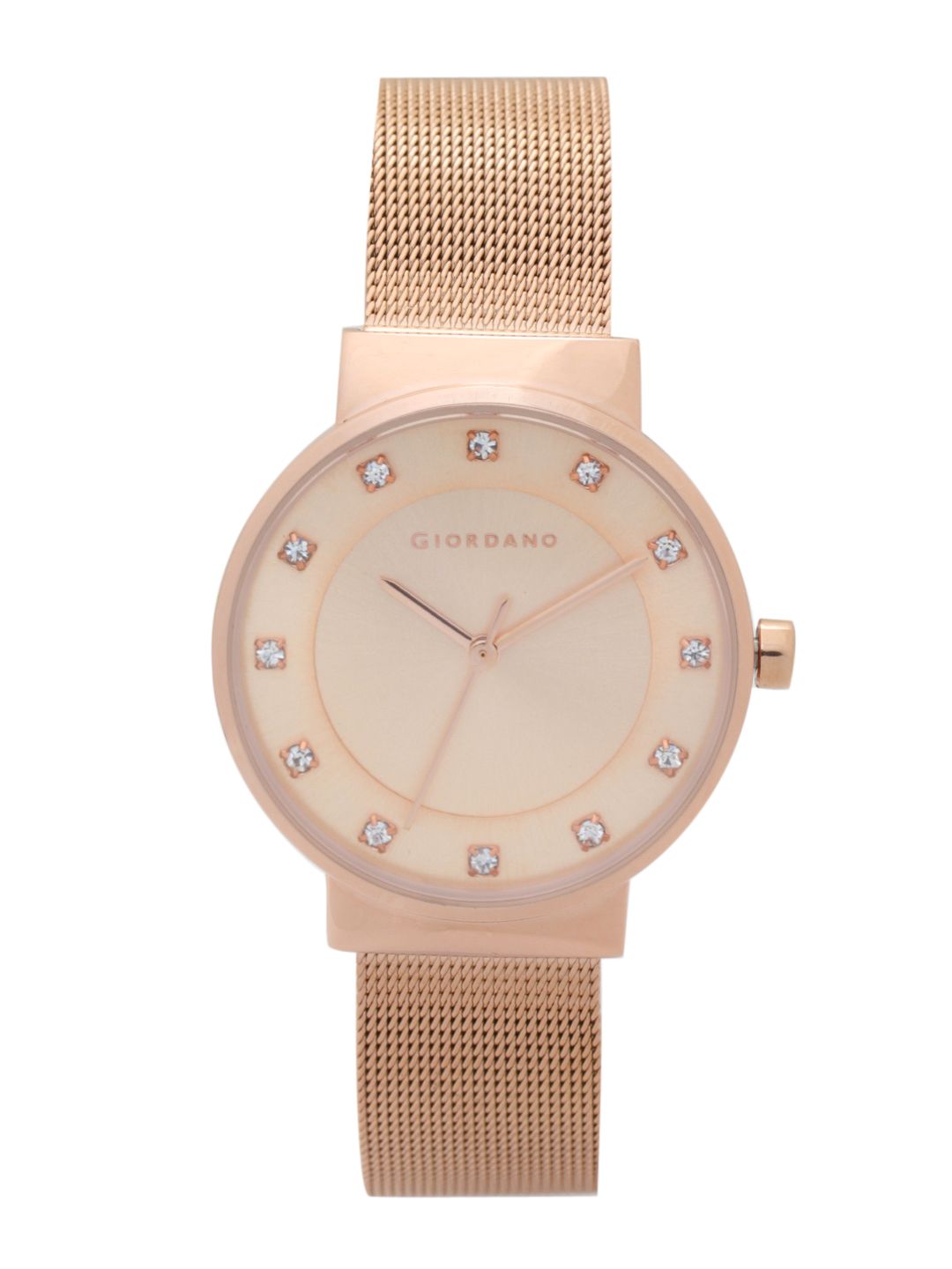 GIORDANO Women Gold-Toned Analogue Watch A2062-33 Price in India