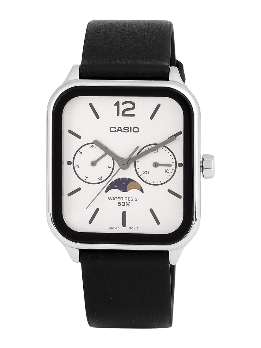 Buy CASIO Men Leather Bracelet Style Straps Analogue Watch A2185
