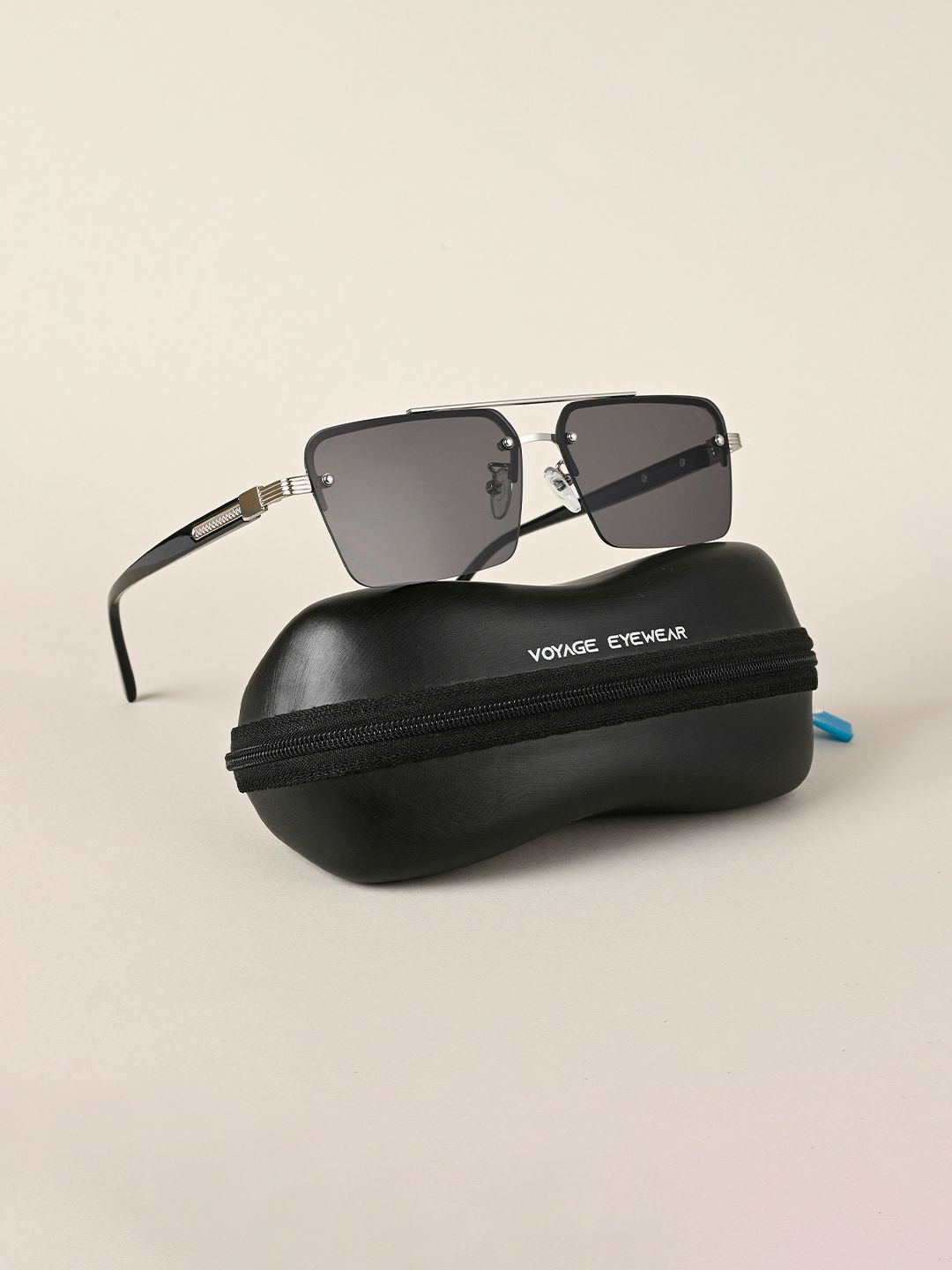 Voyage Unisex Rectangle Sunglasses with UV Protected Lens