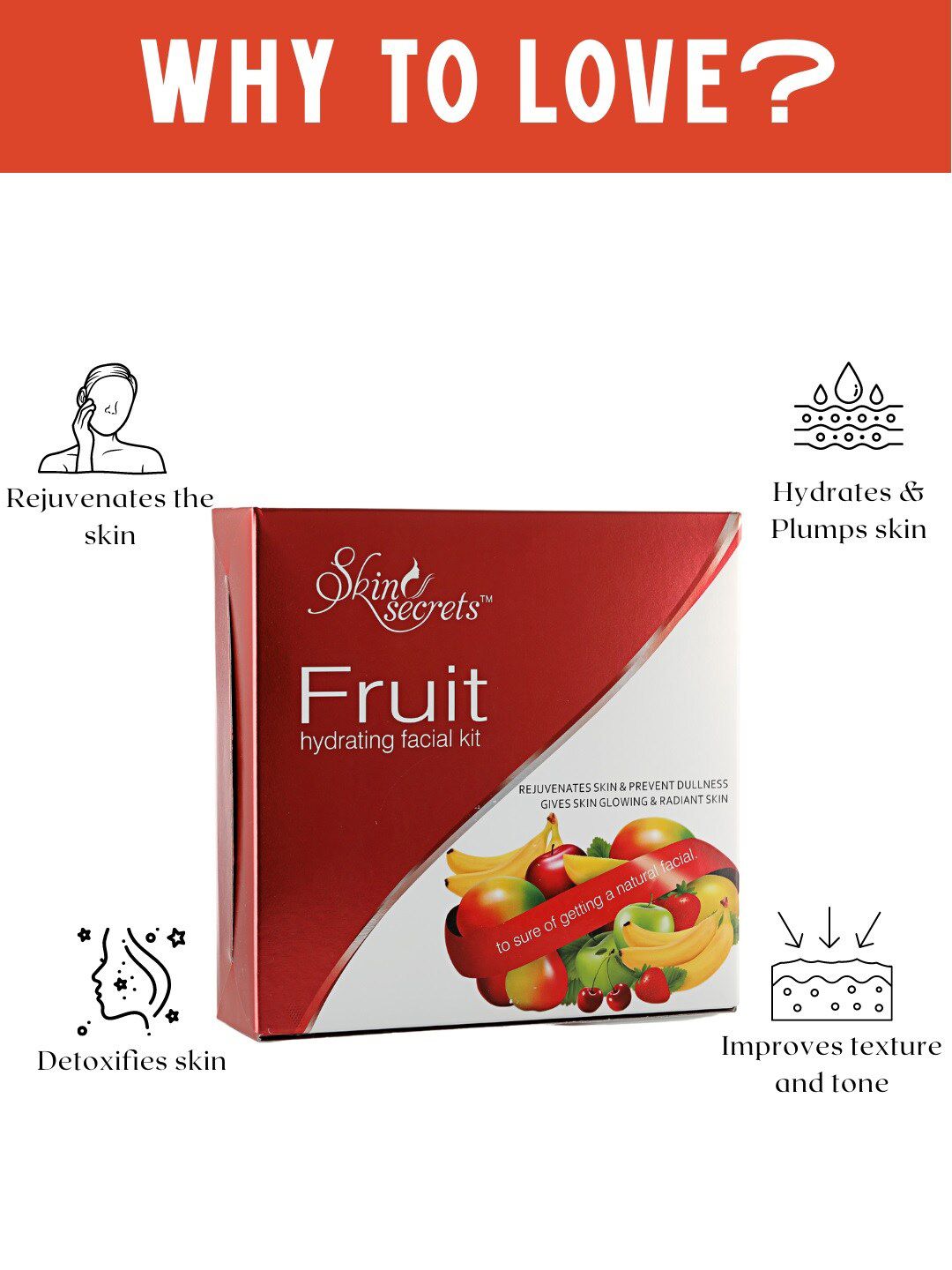 Buy Skin Secrets Set of 4 Fruit Hydrating Facial Kit - Facial Kit