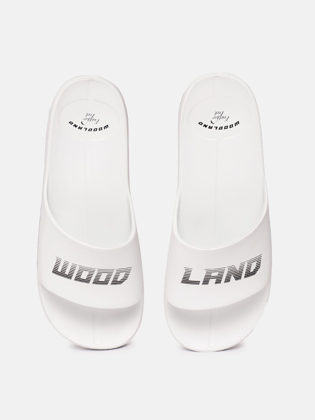 Woodland Men Brand Logo Printed Sliders