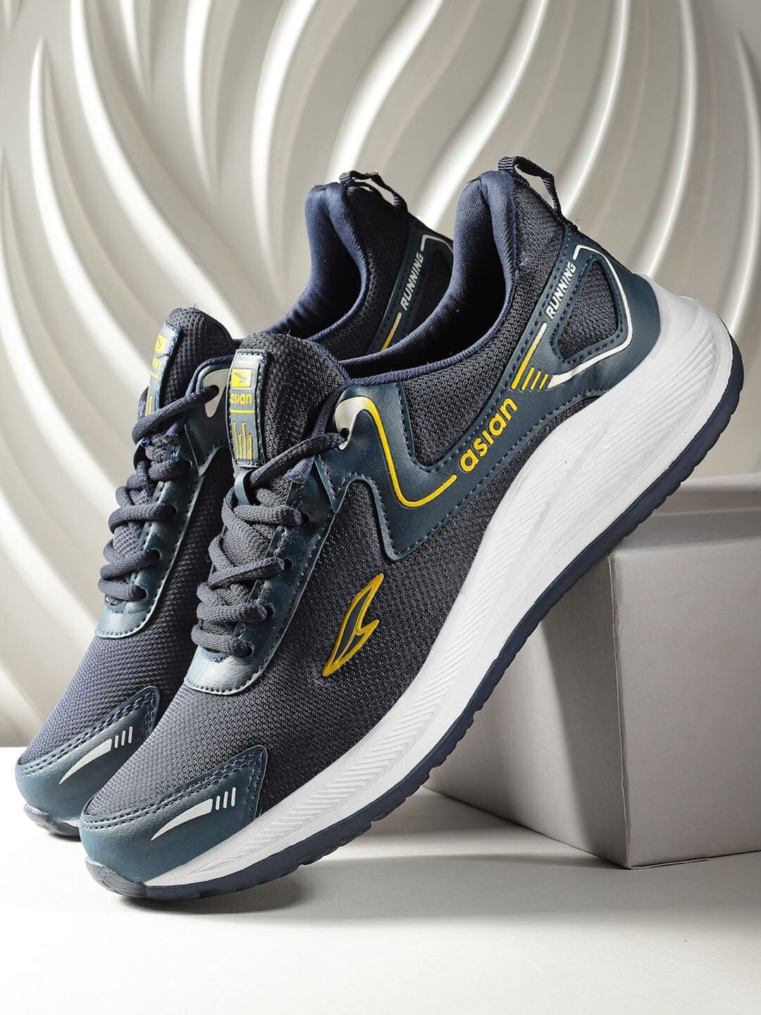 ASIAN Men Mesh Running Non-Marking Shoes