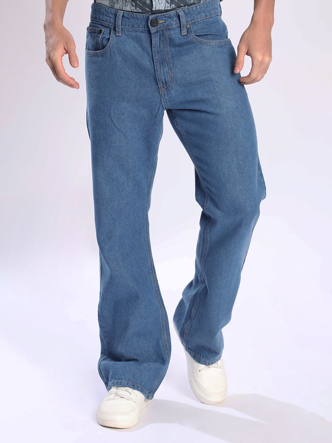 Bene Kleed Men Blue Bootcut Jeans