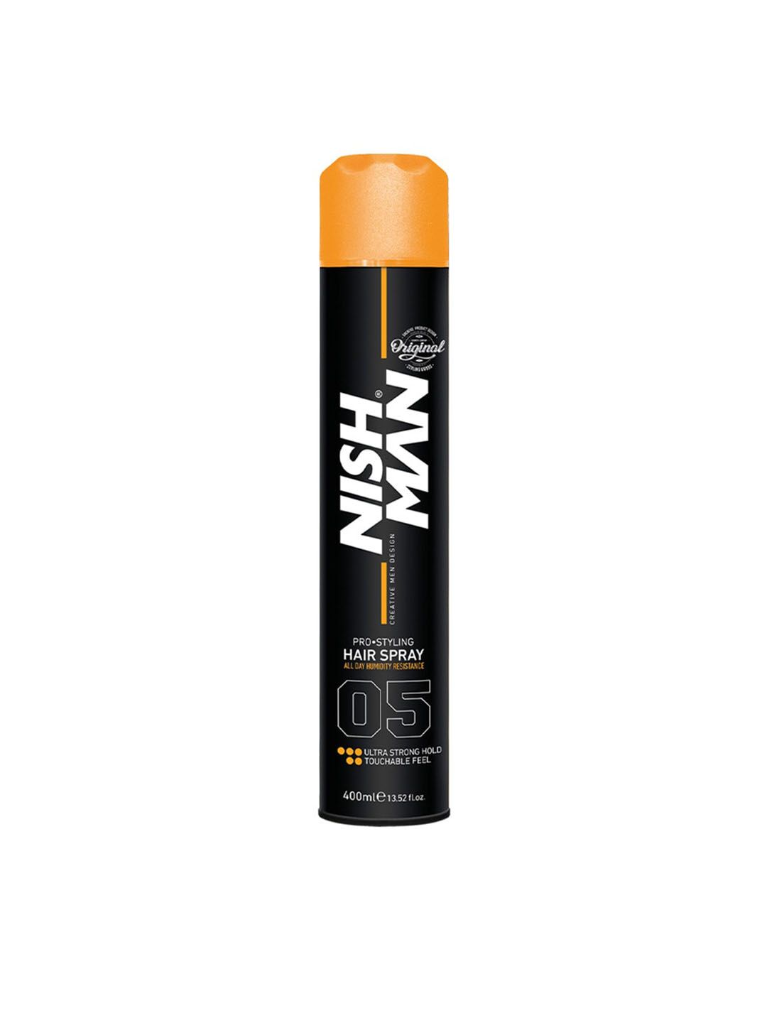 Nishman Ultra Strong Hold Pro Styling Hair Spray For Humidity Resistance - 400ml