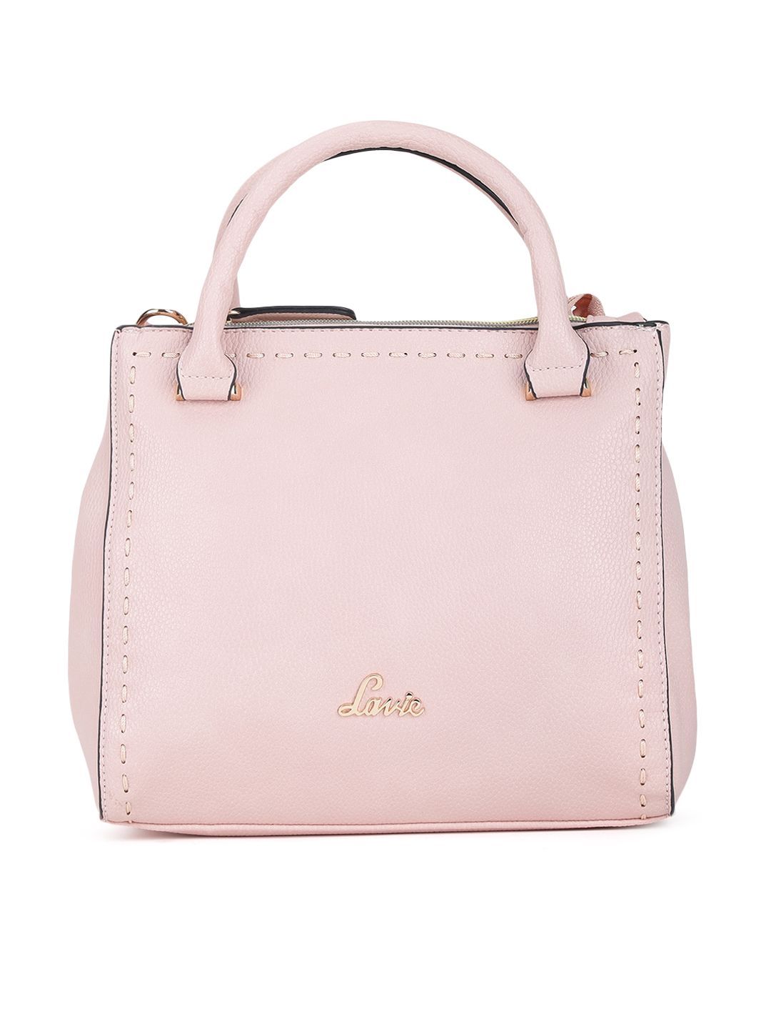 Lavie Pink Solid Handheld Bag Price in India